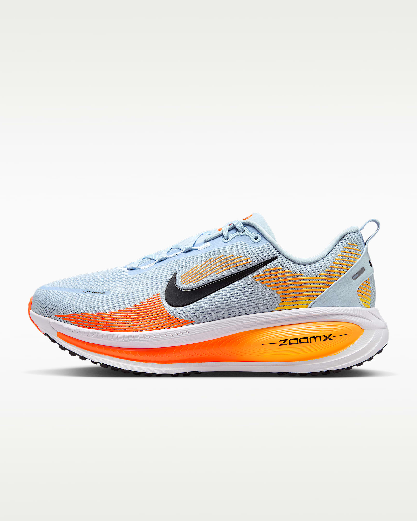 Nike Vomero 18 Men's Road Running Shoes (Wide) - Hydrogen Blue/Laser Orange/Total Orange/Black