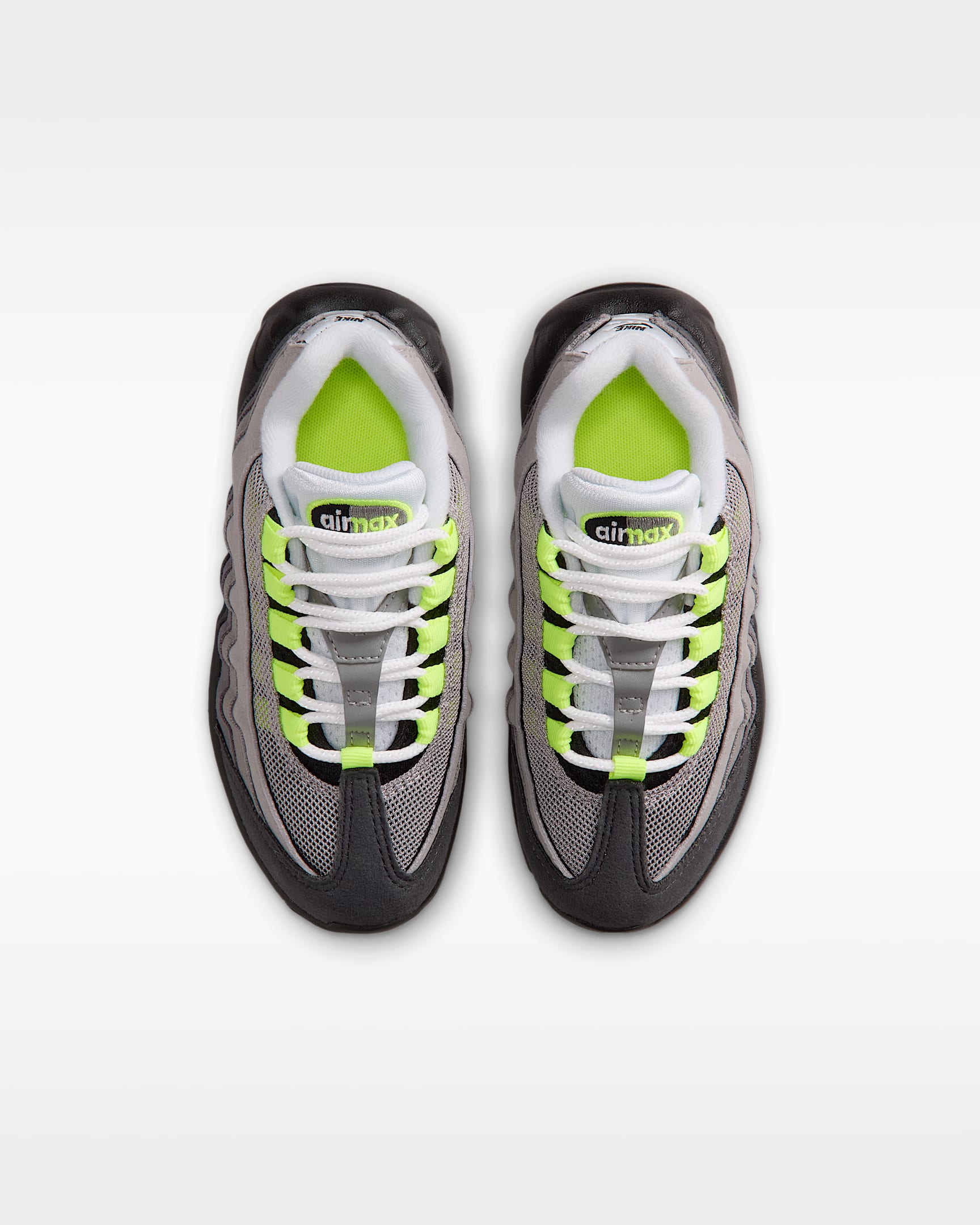 รองเท้าเด็กเล็ก Nike Air Max '95 - ดำ/Anthracite/Light Graphite/Neon Yellow