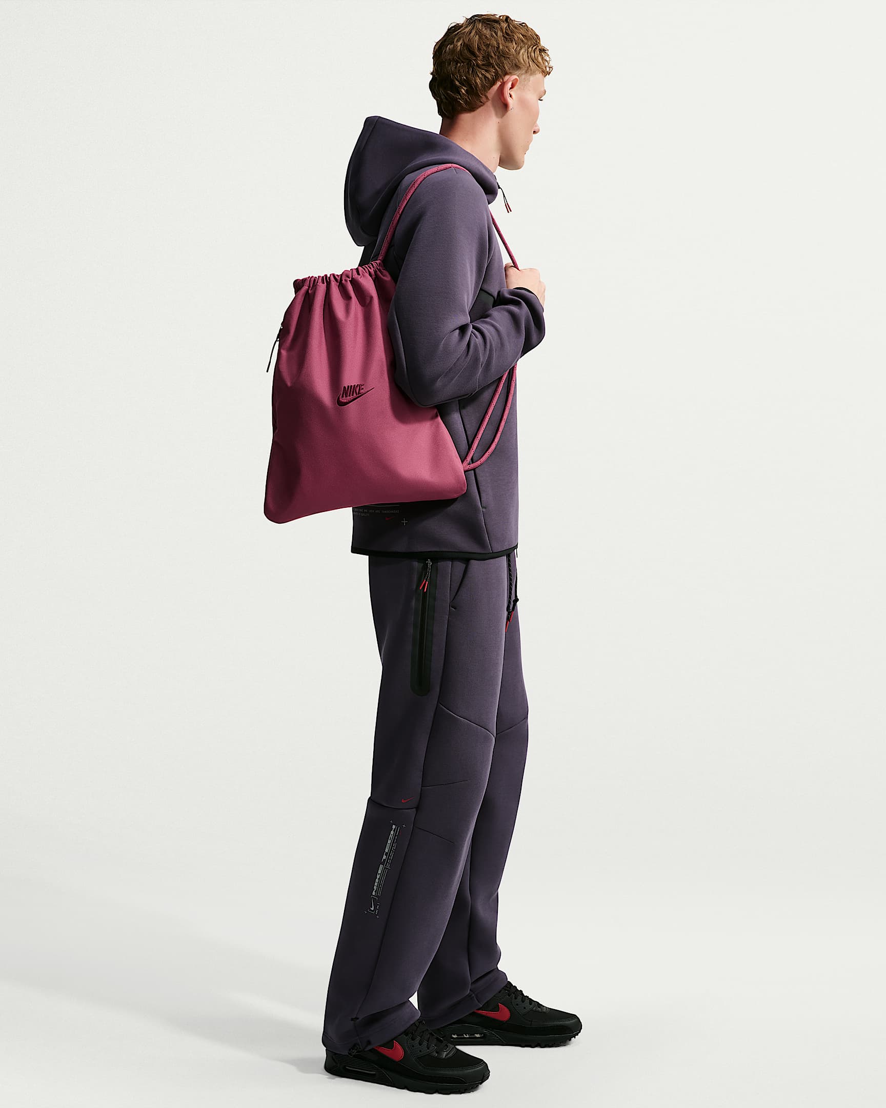 Nike Heritage 2.0 Drawstring Bag (12L) - Pink Smoke/Pink Smoke/Mystic Dates