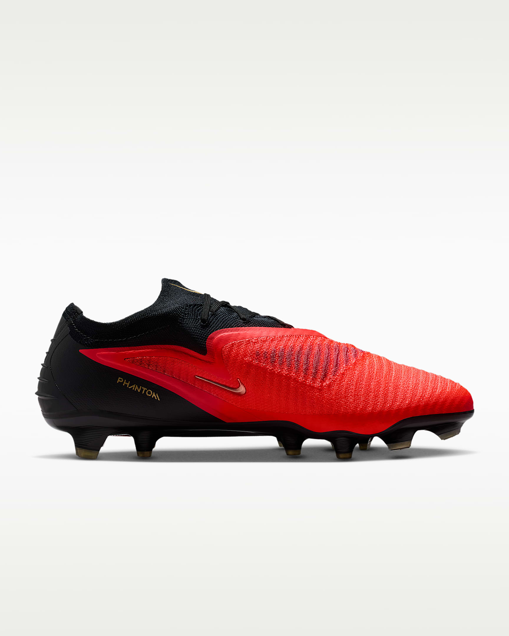 Nike Phantom 6 Low Elite Firm-Ground Soccer Cleats - Bright Crimson/Bright Crimson/Black