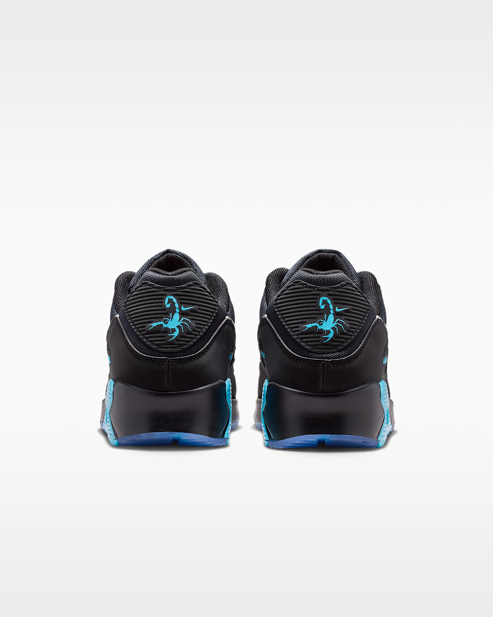 Tenis para hombre Nike Air Max 90 Premium "Scorpion" - Negro/Azul gamma/Hielo/Cromo