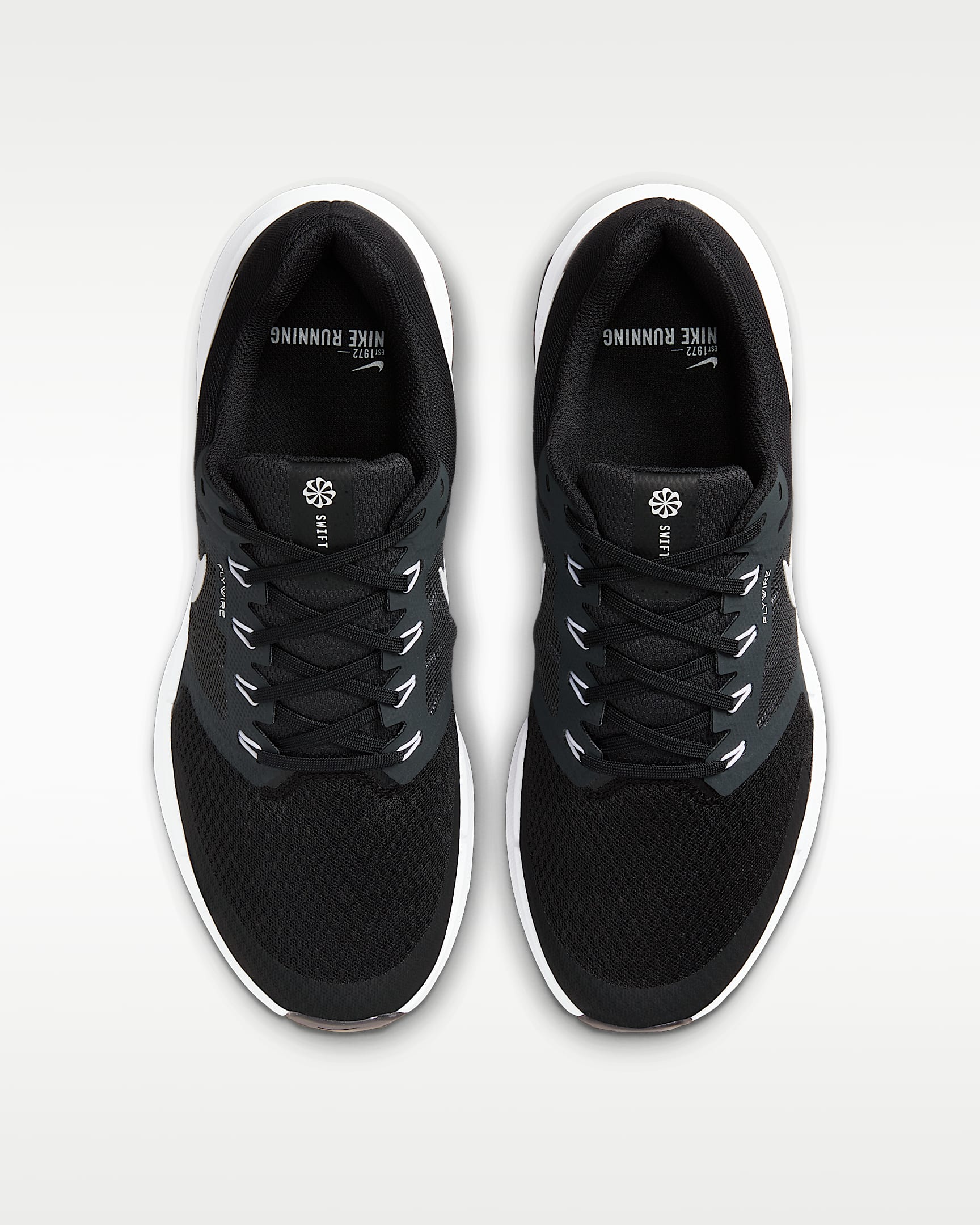 Nike Run Swift 3 Men's Road Running Shoes - Black/Dark Smoke Grey/White