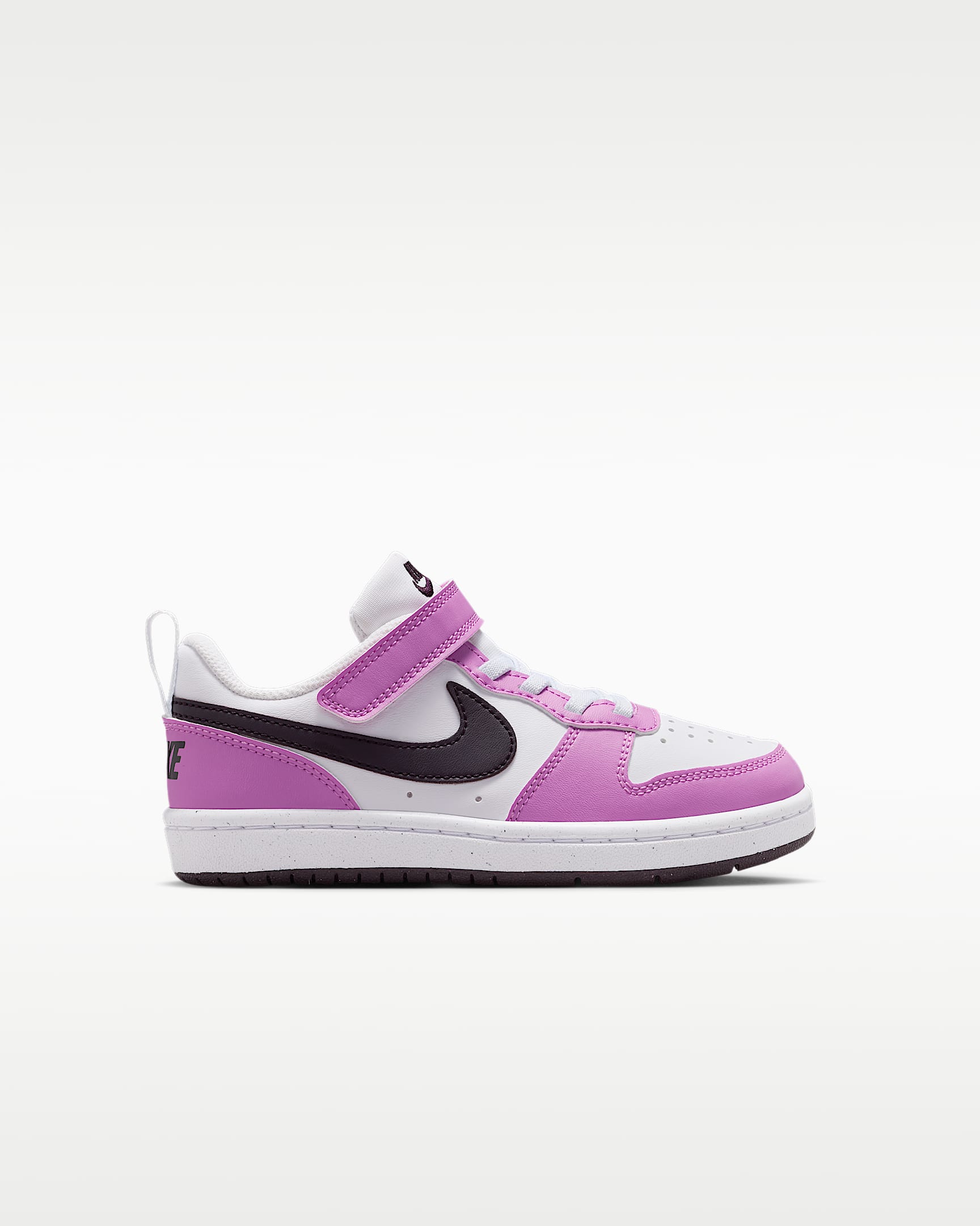 Tenis para niños de preescolar Nike Court Borough Low Recraft - Blanco/Magenta claro/Blanco/Burdeos ceniza