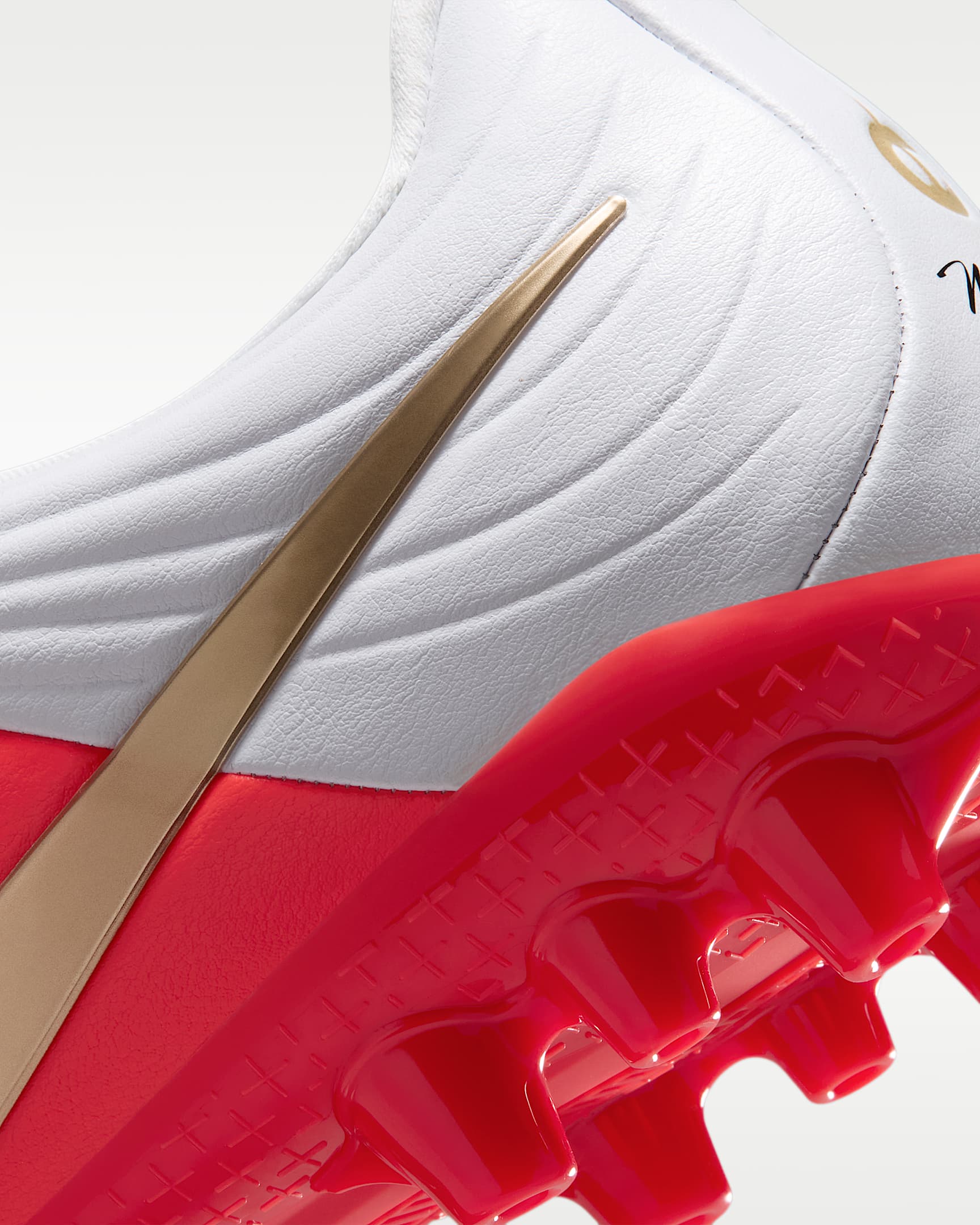 Nike Tiempo Maestro Academy Artificial-Grass Low-Top Football Boots - White/Bright Crimson/Blur