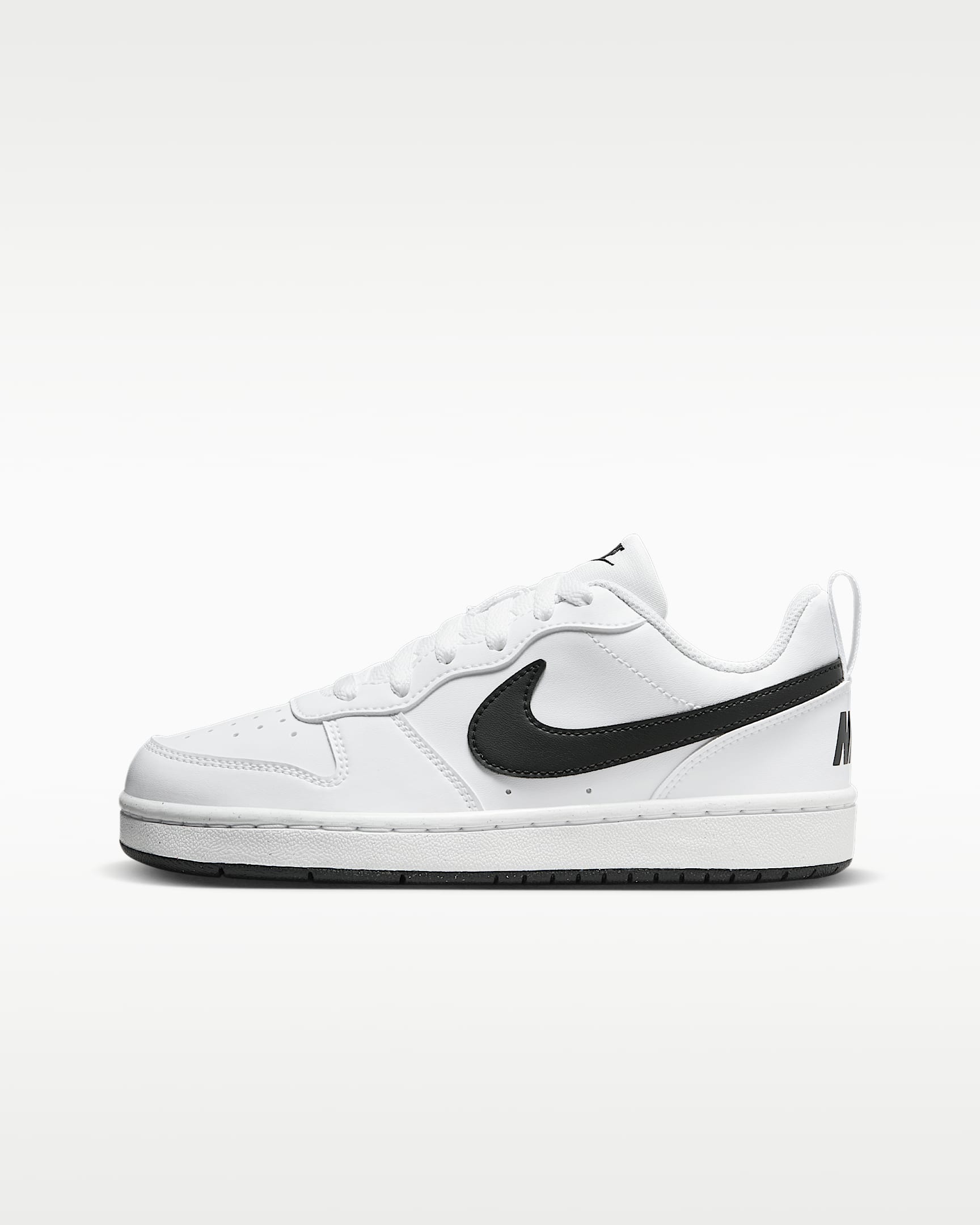 Chaussure Nike Court Borough Low Recraft pour ado - Blanc/Noir