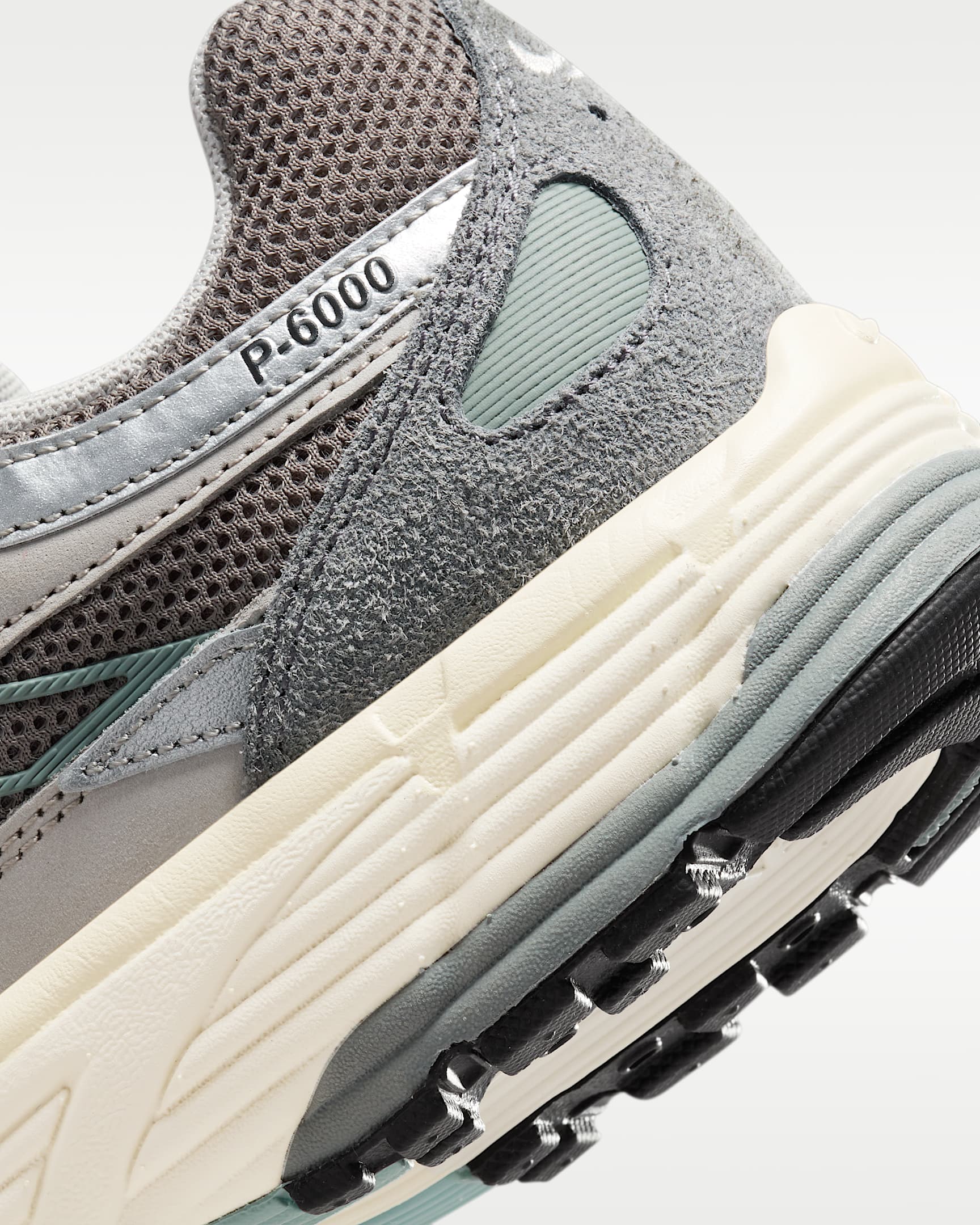 Nike P-6000 Shoes - Flat Pewter/Light Iron Ore/Metallic Silver/White