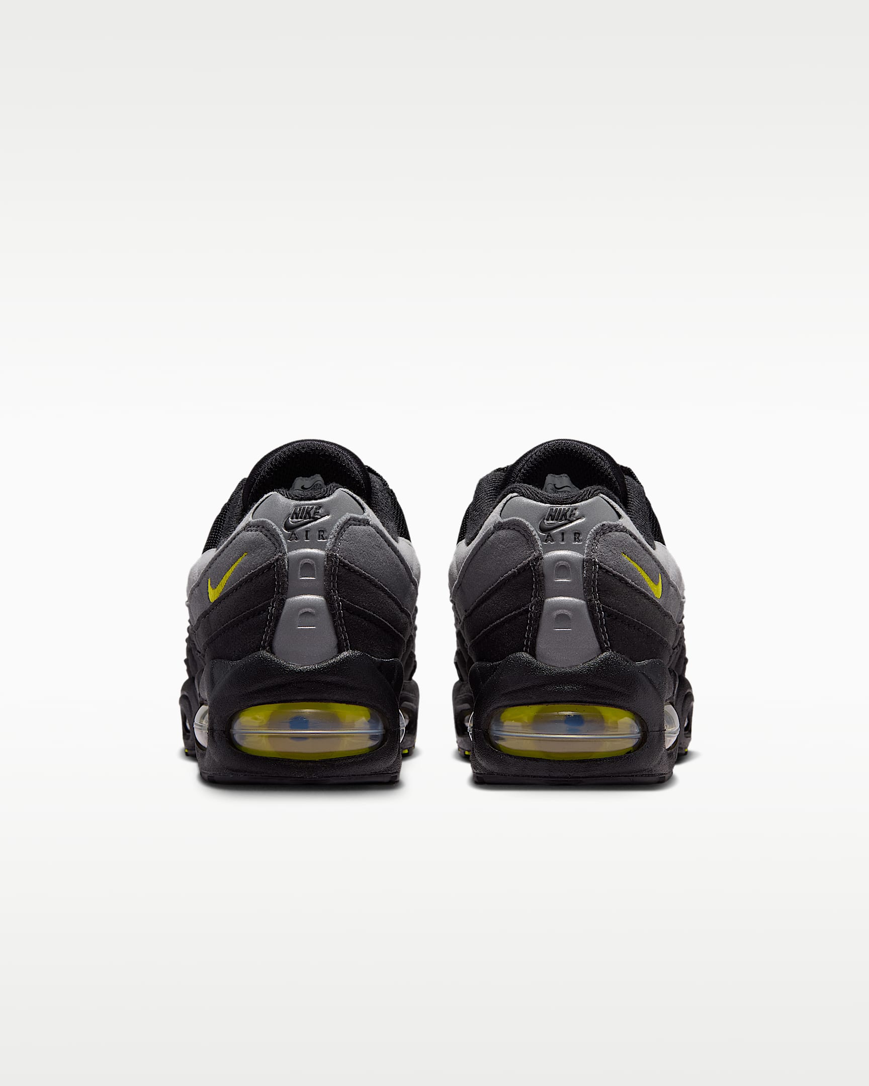 Nike Air Max 95 Big Bubble Older Kids' Shoes - Black/Dark Smoke Grey/Smoke Grey/Chrome Yellow