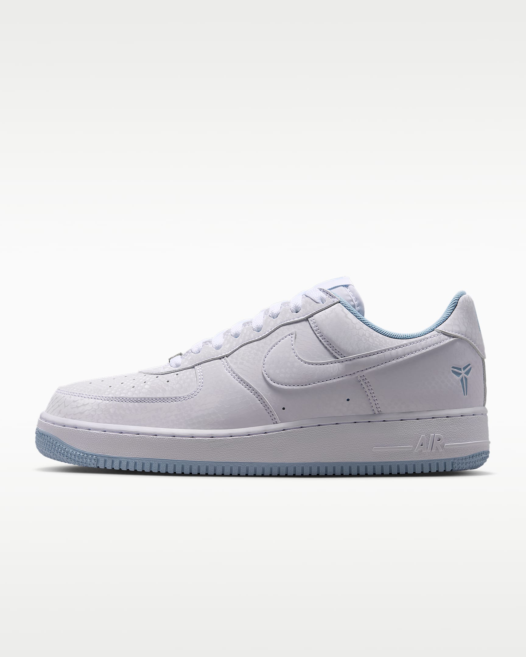 Kobe Air Force 1 Low Men's Shoes - White/Armoury Blue
