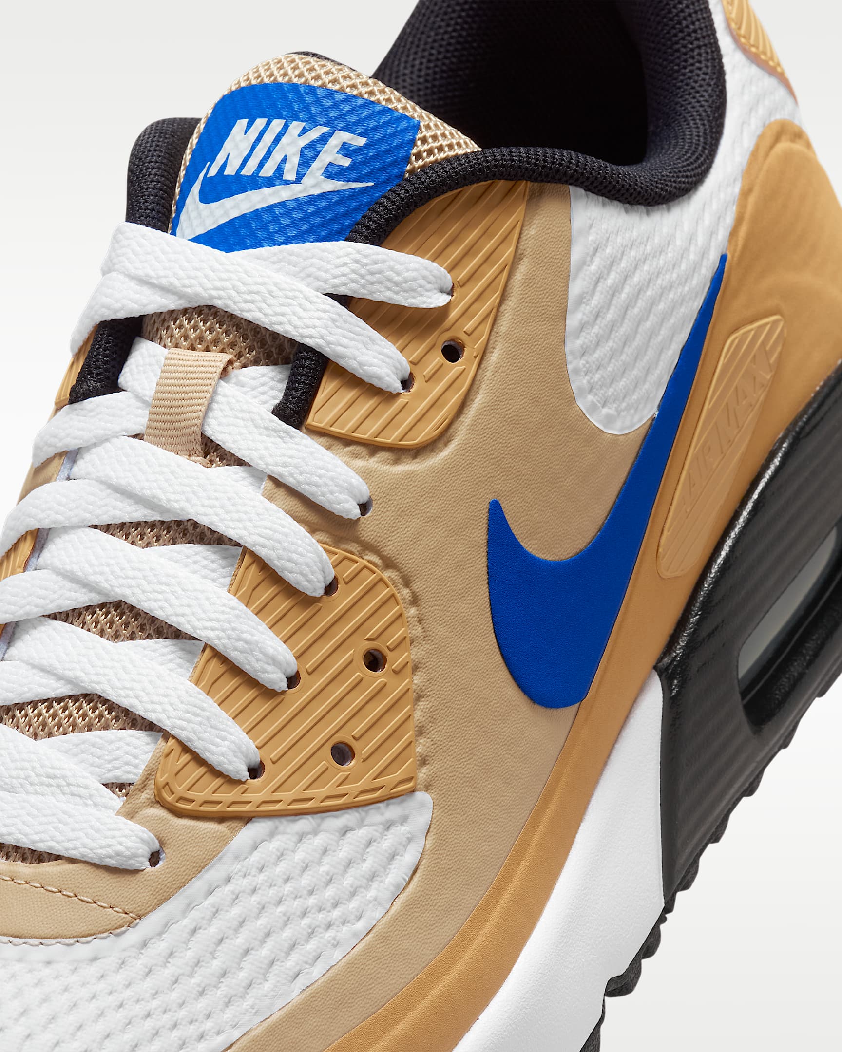 Nike Air Max 90 G Golf Ayakkabısı - Beyaz/Linen/Game Royal