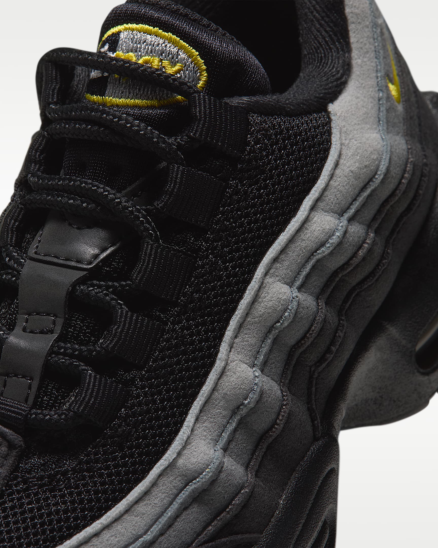Sapatilhas Nike Air Max '95 para criança - Preto/Cinzento Smoke escuro/Cinzento Smoke/Amarelo Chrome