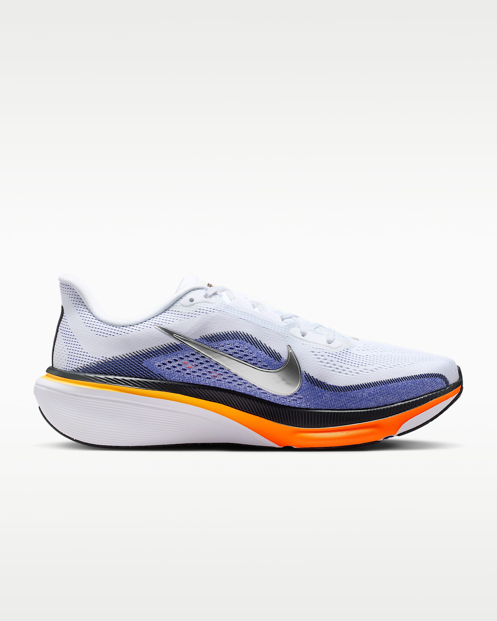Nike Pegasus 42 Men's Road Running Shoes (Wide) - White/Lapis/Total Orange/Metallic Silver