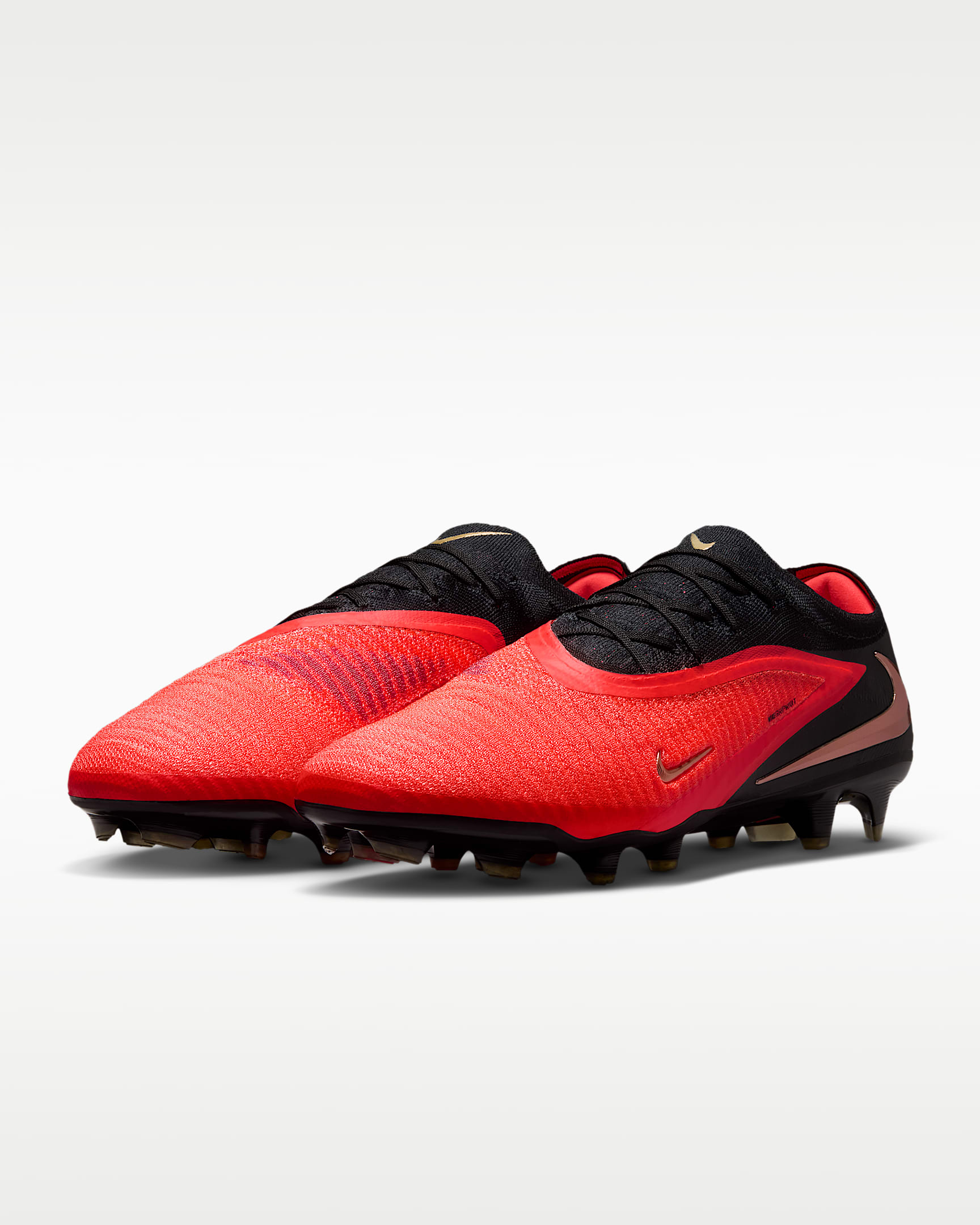 Nike Phantom 6 Low Elite Firm-Ground Soccer Cleats - Bright Crimson/Bright Crimson/Black
