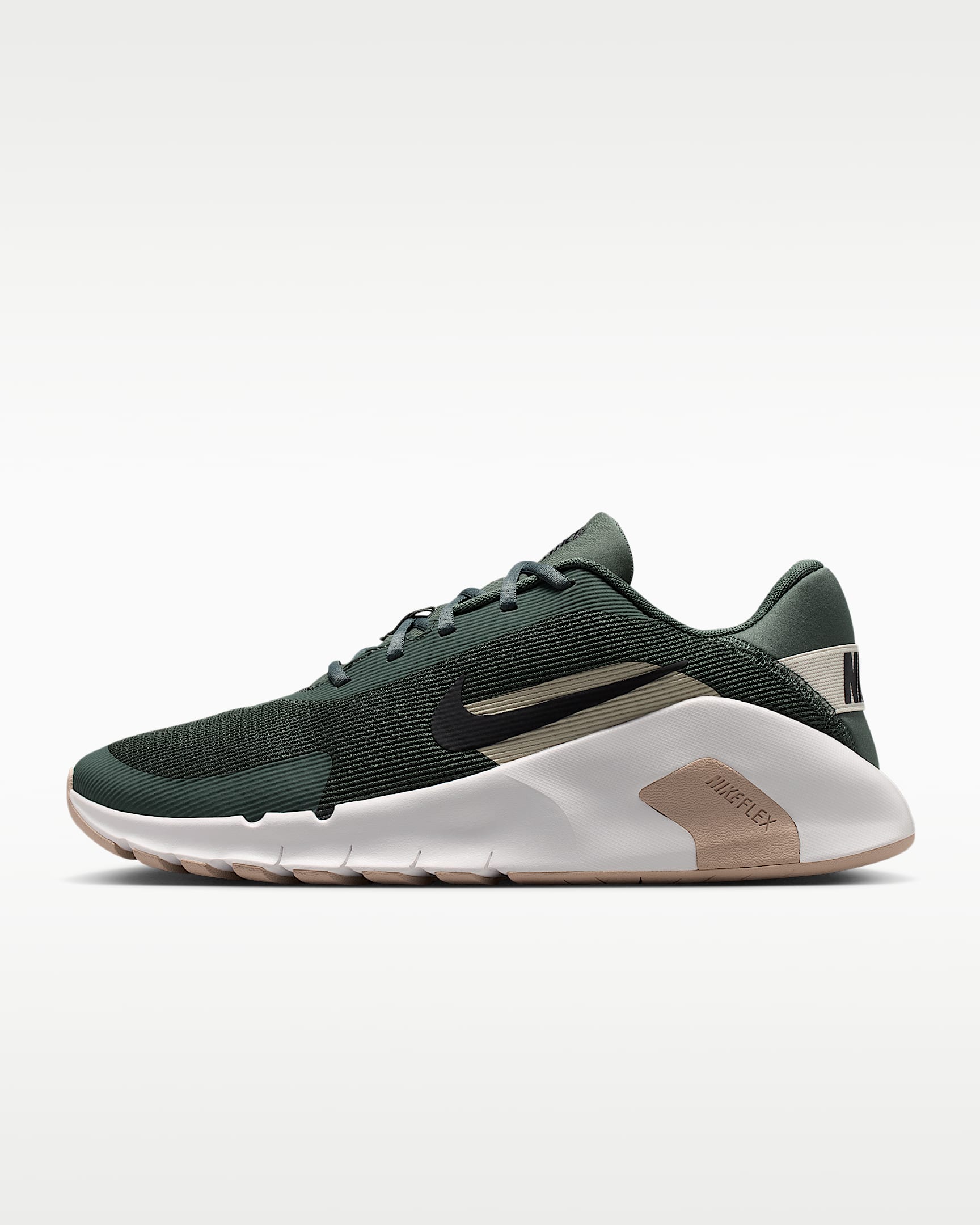Nike Flex Train Men's Workout Shoes - Camo Green/Summit White/Cream II/Black