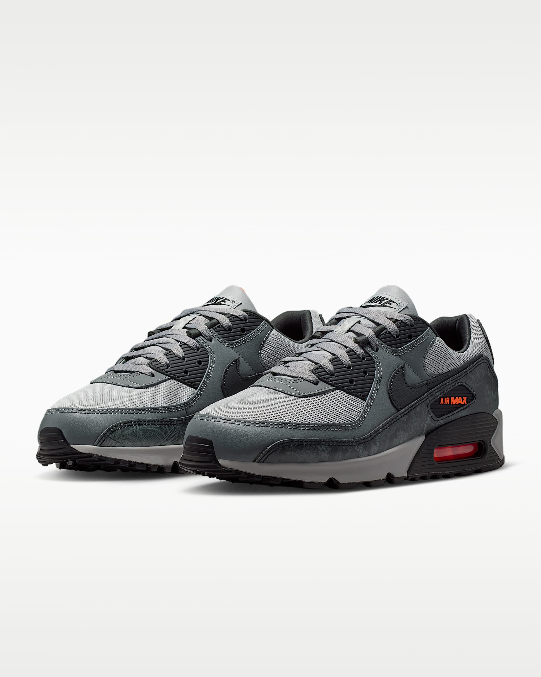 Nike Air Max 90 Premium Men's Shoes - Multi-Color/Multi-Color/Hyper Crimson/Black