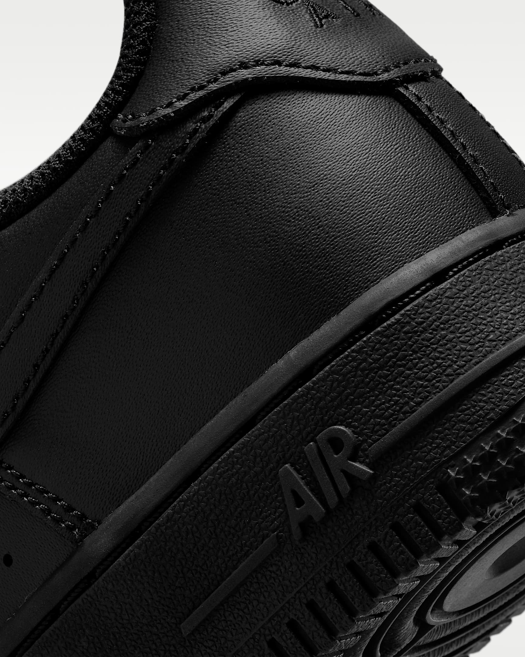 Nike Air Force 1 LE Big Kids' Shoes - Black/Black