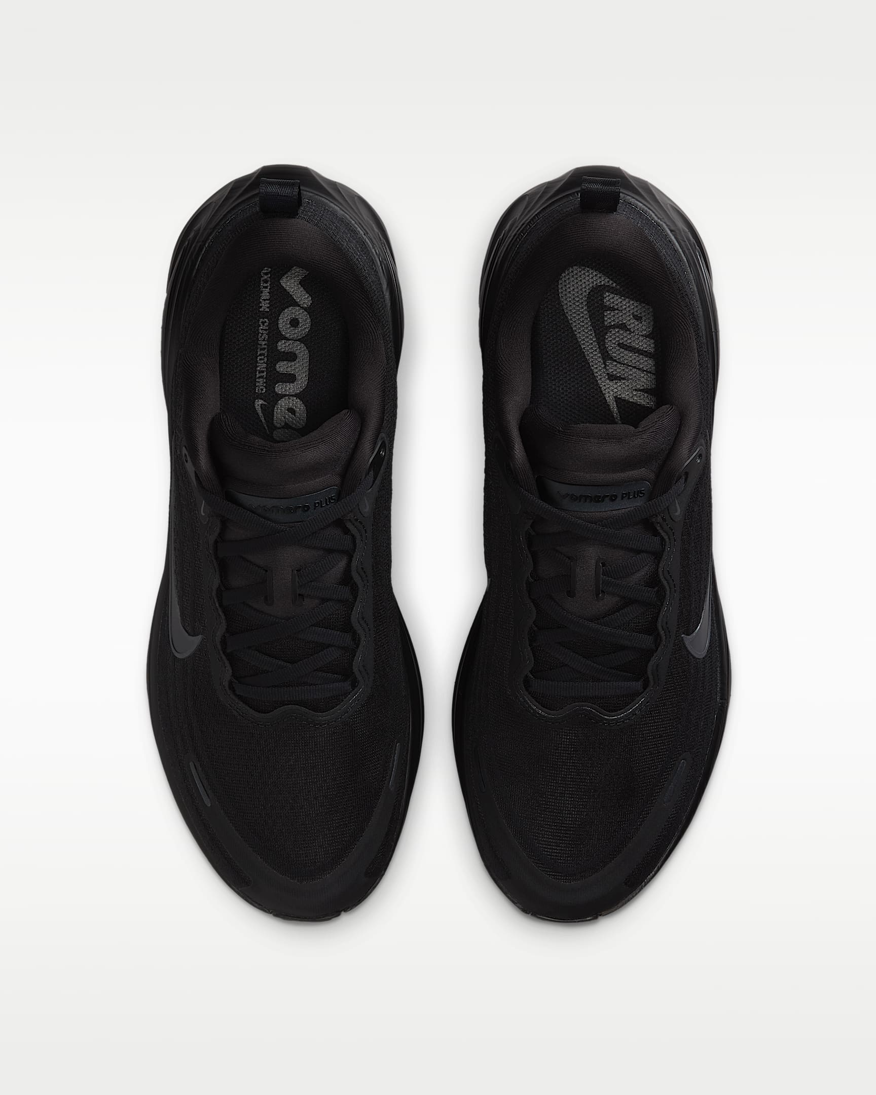 Nike Vomero Plus Men's Road Running Shoes - Black/Metallic Dark Grey/Cool Grey/Dark Smoke Grey