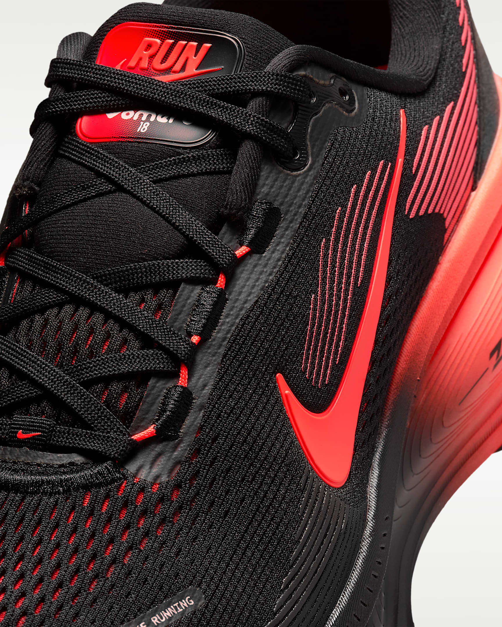 Nike Vomero 18 Men's Road Running Shoes - Black/University Red/Anthracite/Bright Crimson