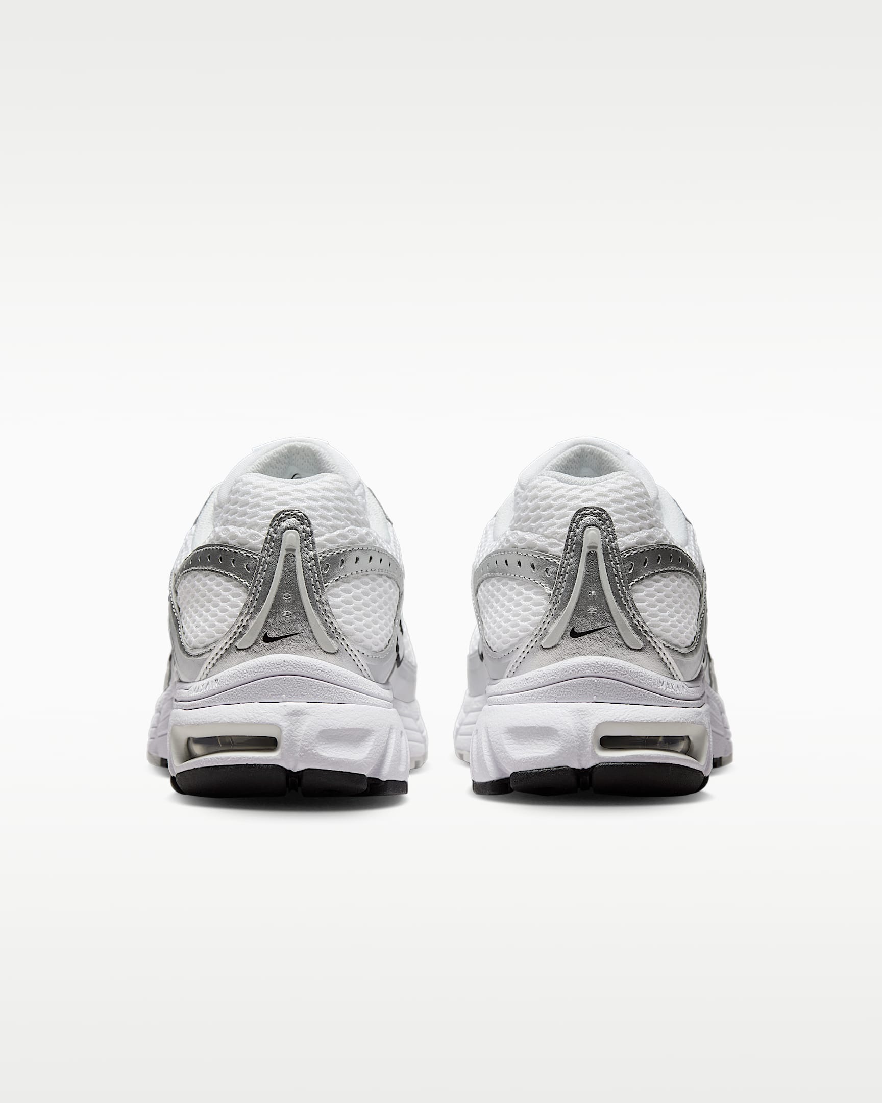 Nike Air Max Moto 2K Women's Shoes with Reflective Accents - White/Metallic Silver/Black/Photon Dust
