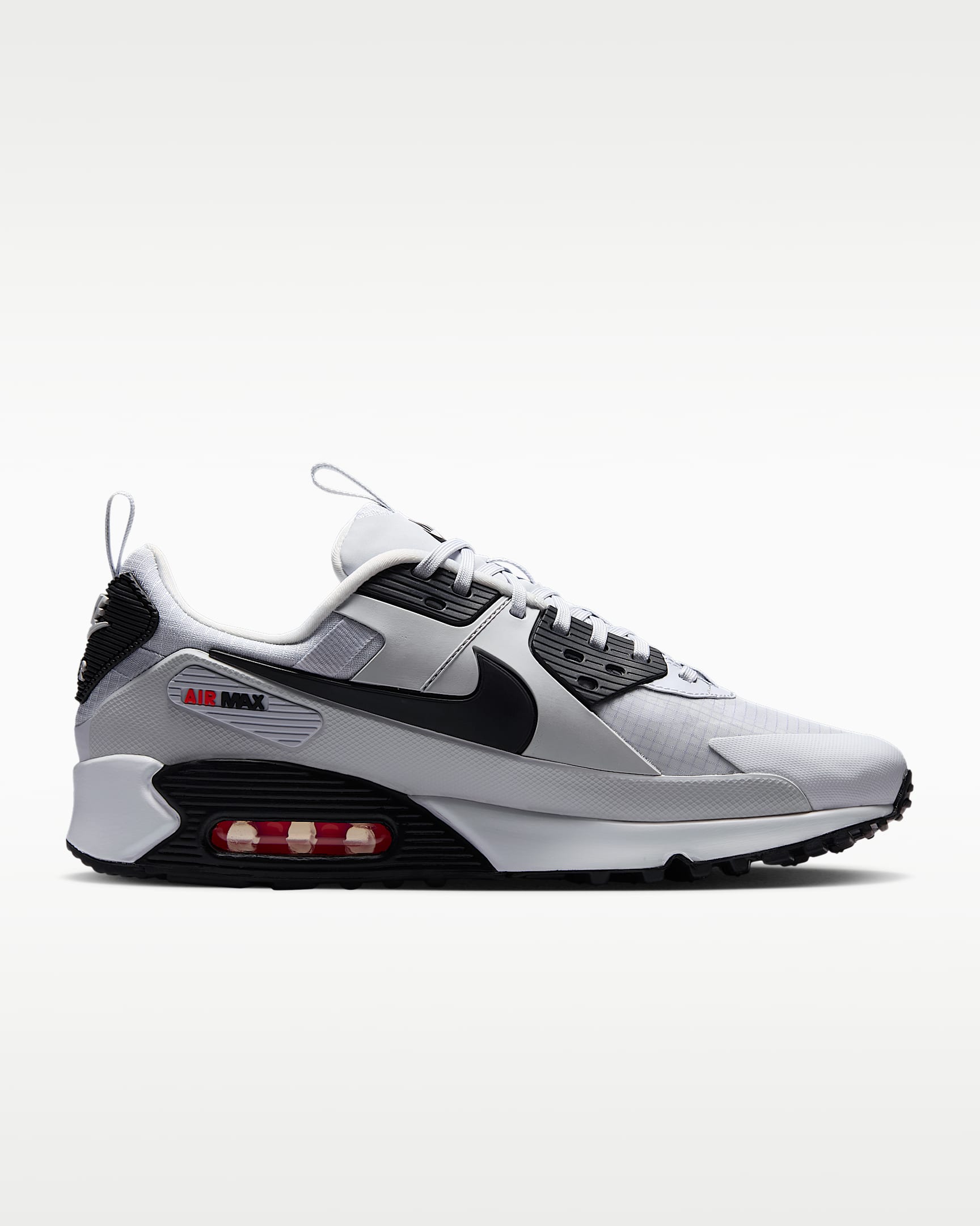 Nike Air Max 90 Drift Men's Shoes - Pure Platinum/Bright Crimson/Black