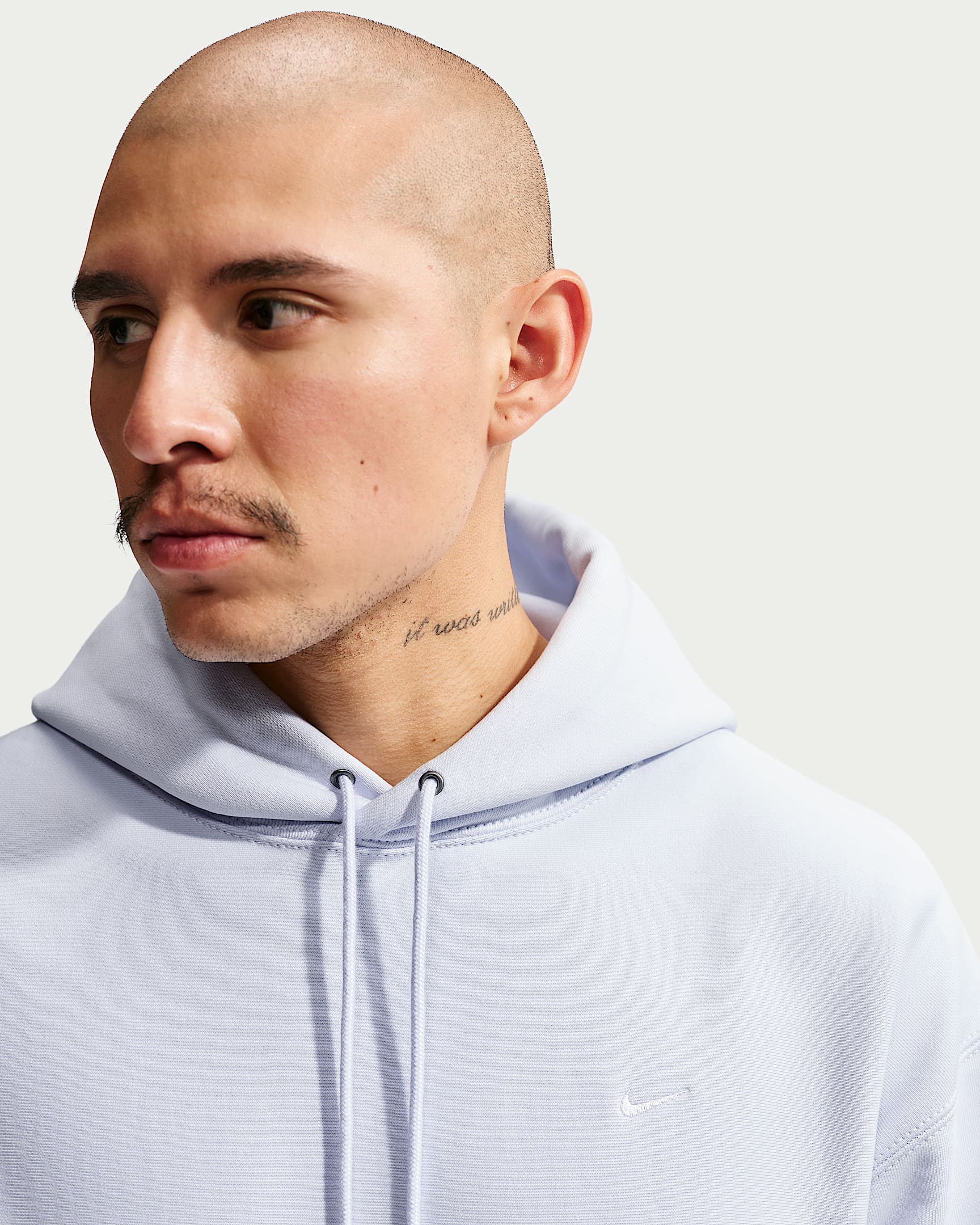 Sweat à capuche Nike Solo Swoosh pour homme - Football Grey/Blanc