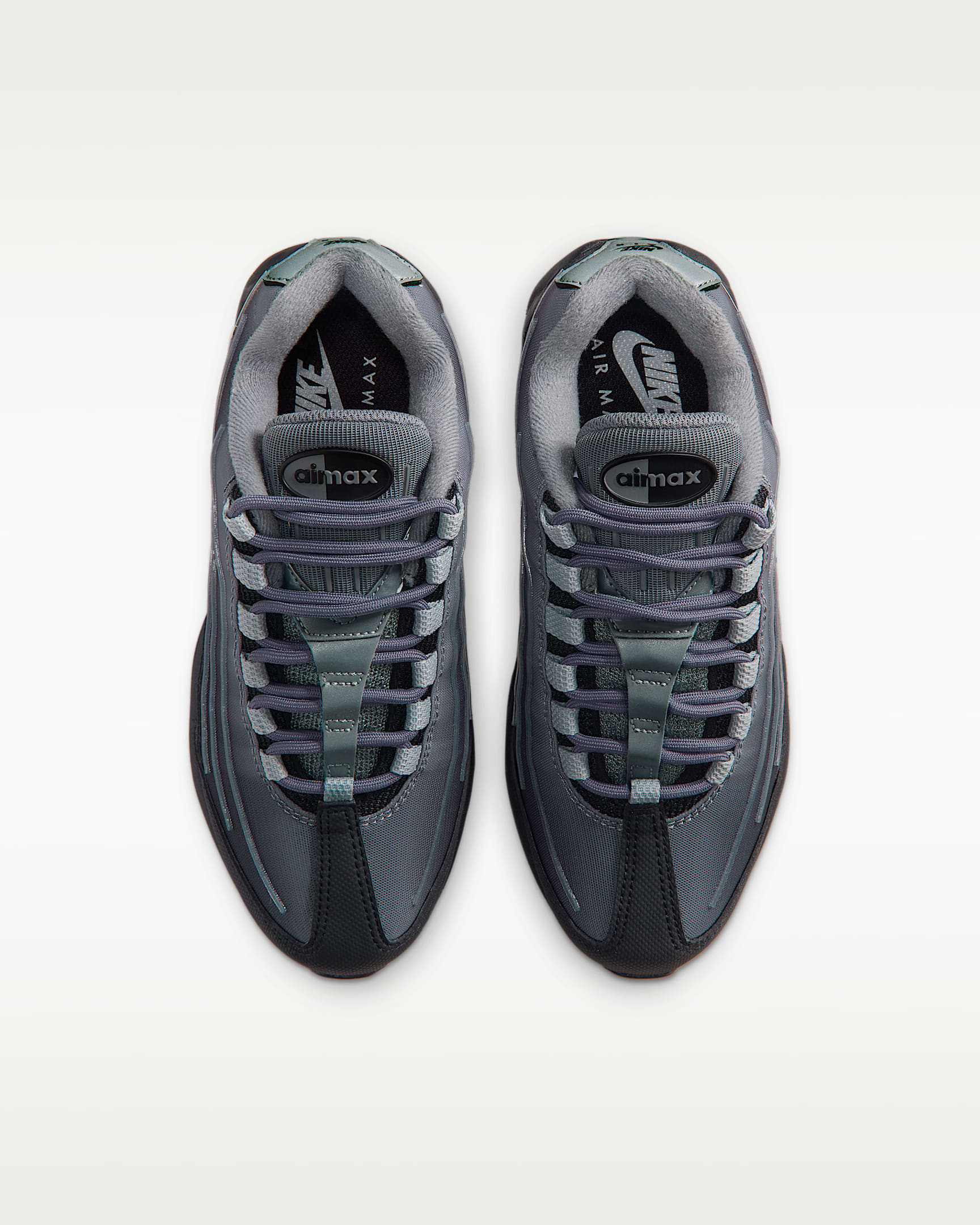 Chaussure Nike Air Max 95 « Big Bubble » Tech pour ado - Noir/Smoke Grey/Metallic Silver/Wolf Grey