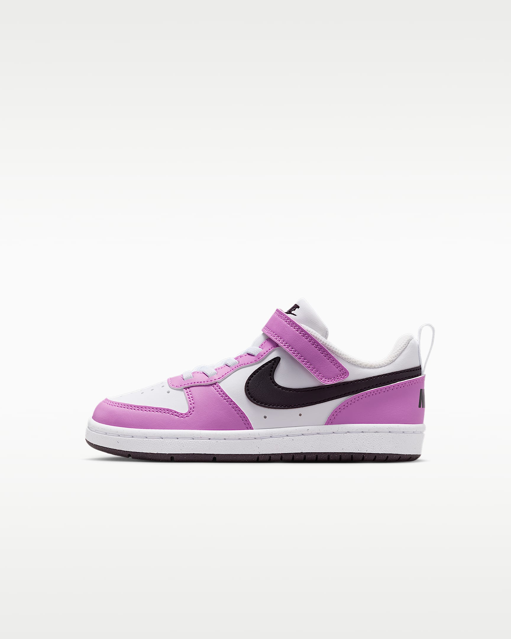 Tenis para niños de preescolar Nike Court Borough Low Recraft - Blanco/Magenta claro/Blanco/Burdeos ceniza