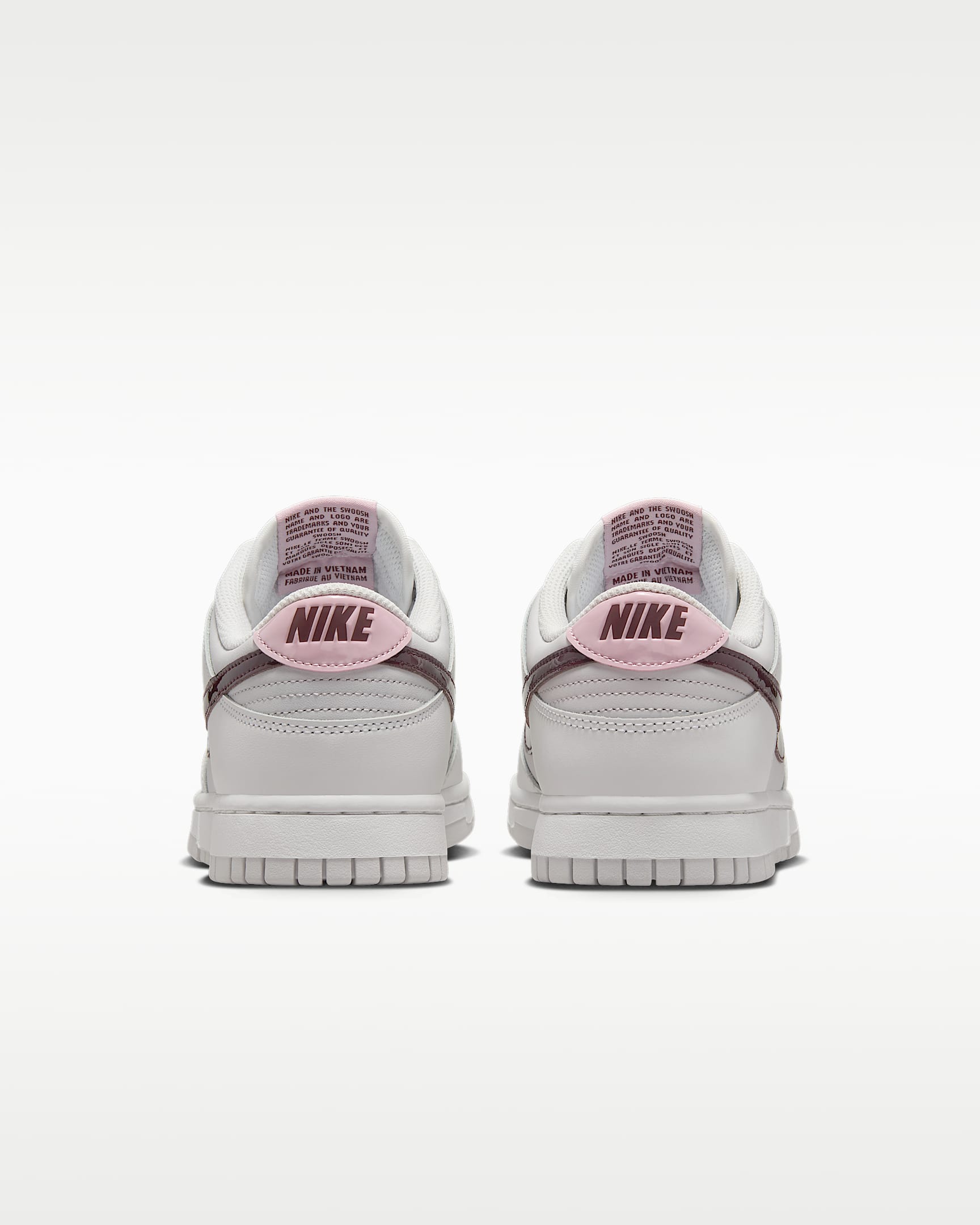 Nike Dunk Low Women's Shoes - Summit White/Vast Grey/Burgundy Crush/Plum Chalk