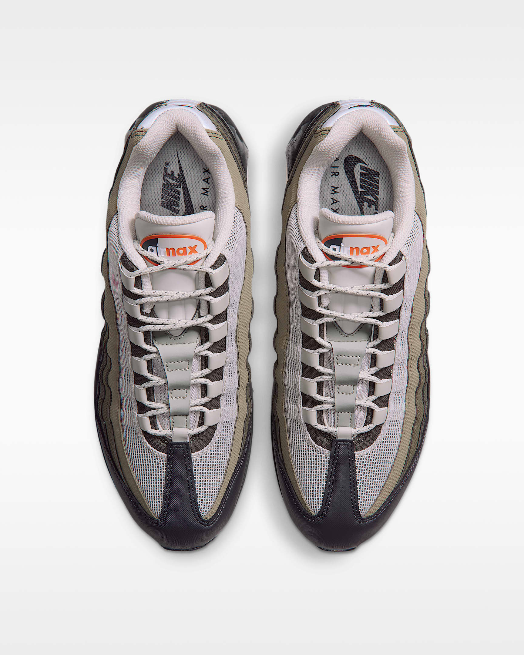 Nike Air Max 95 Big Bubble Men's Shoes - Light Bone/Anthracite/Dark Loden/Safety Orange