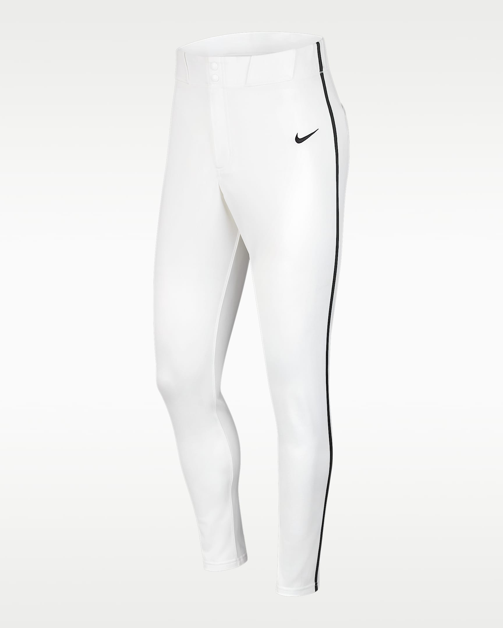 Nike Vapor Select Men's Piped Baseball Pants - White/Midnight Navy/Black