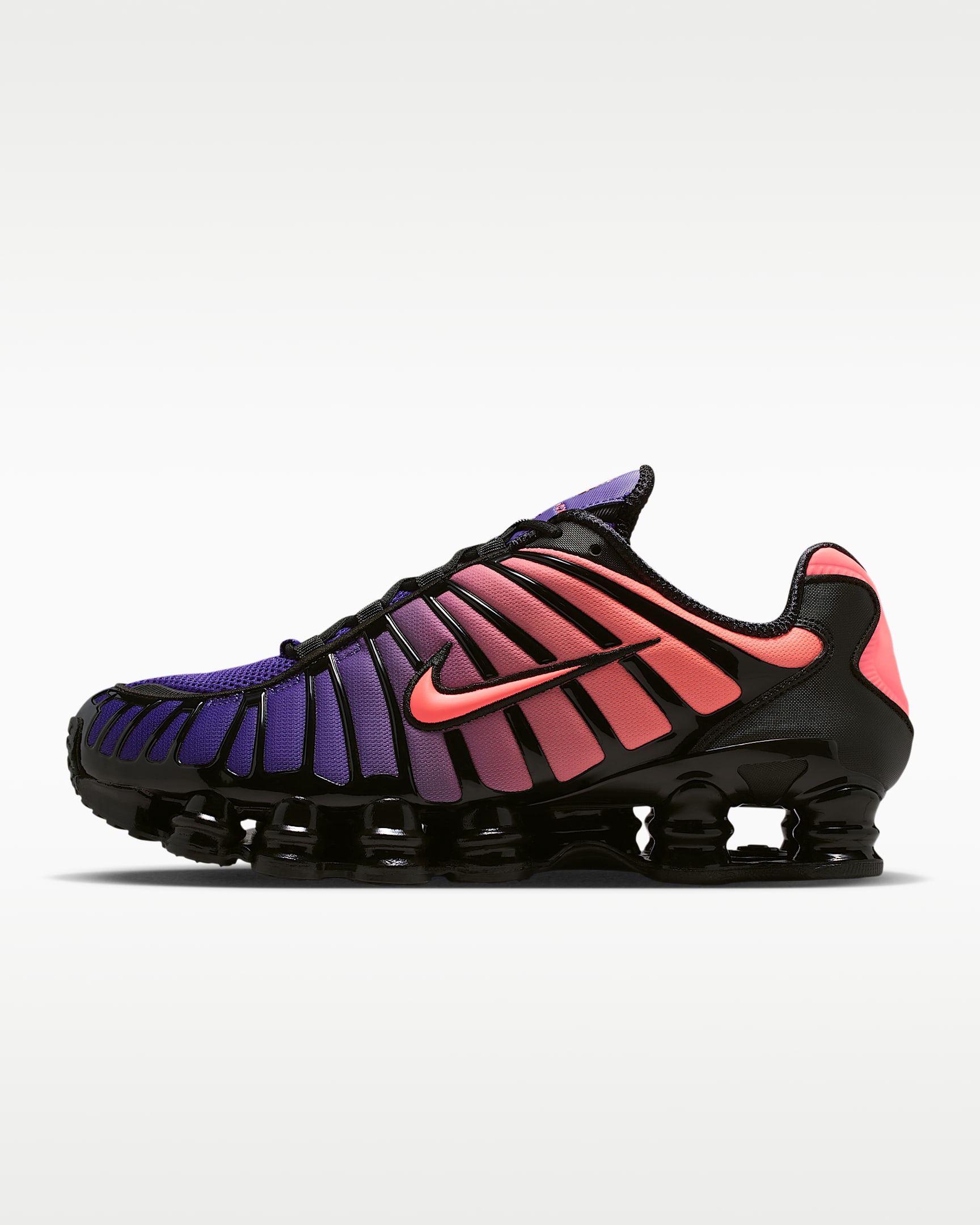 รองเท้าผู้ชาย Nike Shox TL - Court Purple/ดำ/Metallic Silver/Hot Lava