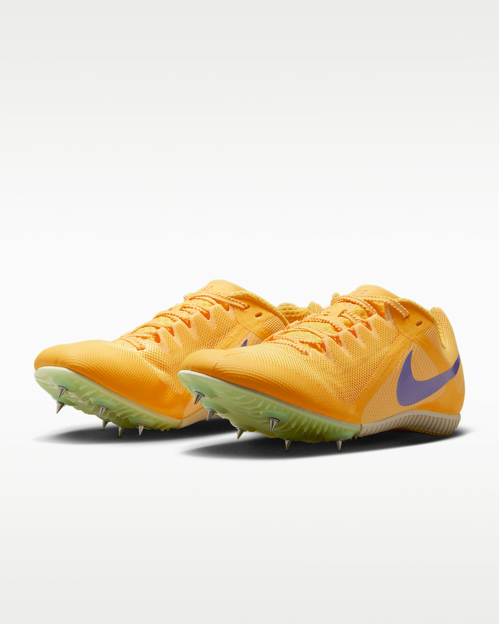 Chaussures à pointes d'athlétisme multi-événements Nike Zoom Rival Multi - Citron Pulse/Volt Glow/Hyper Violet/Indigo Burst