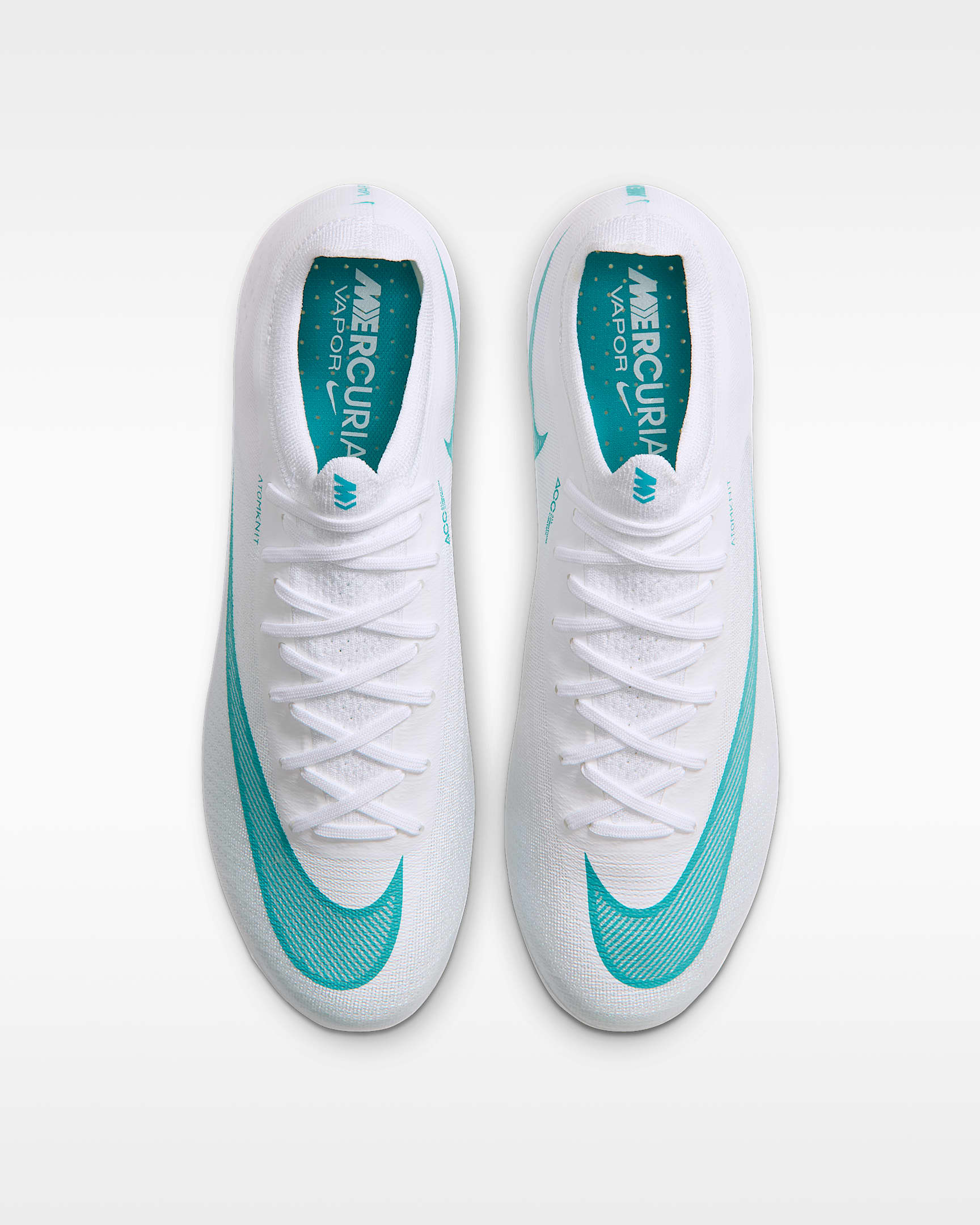 Nike Mercurial Vapor 17 Elite Firm-Ground Low-Top Soccer Cleats - White/Dusty Cactus