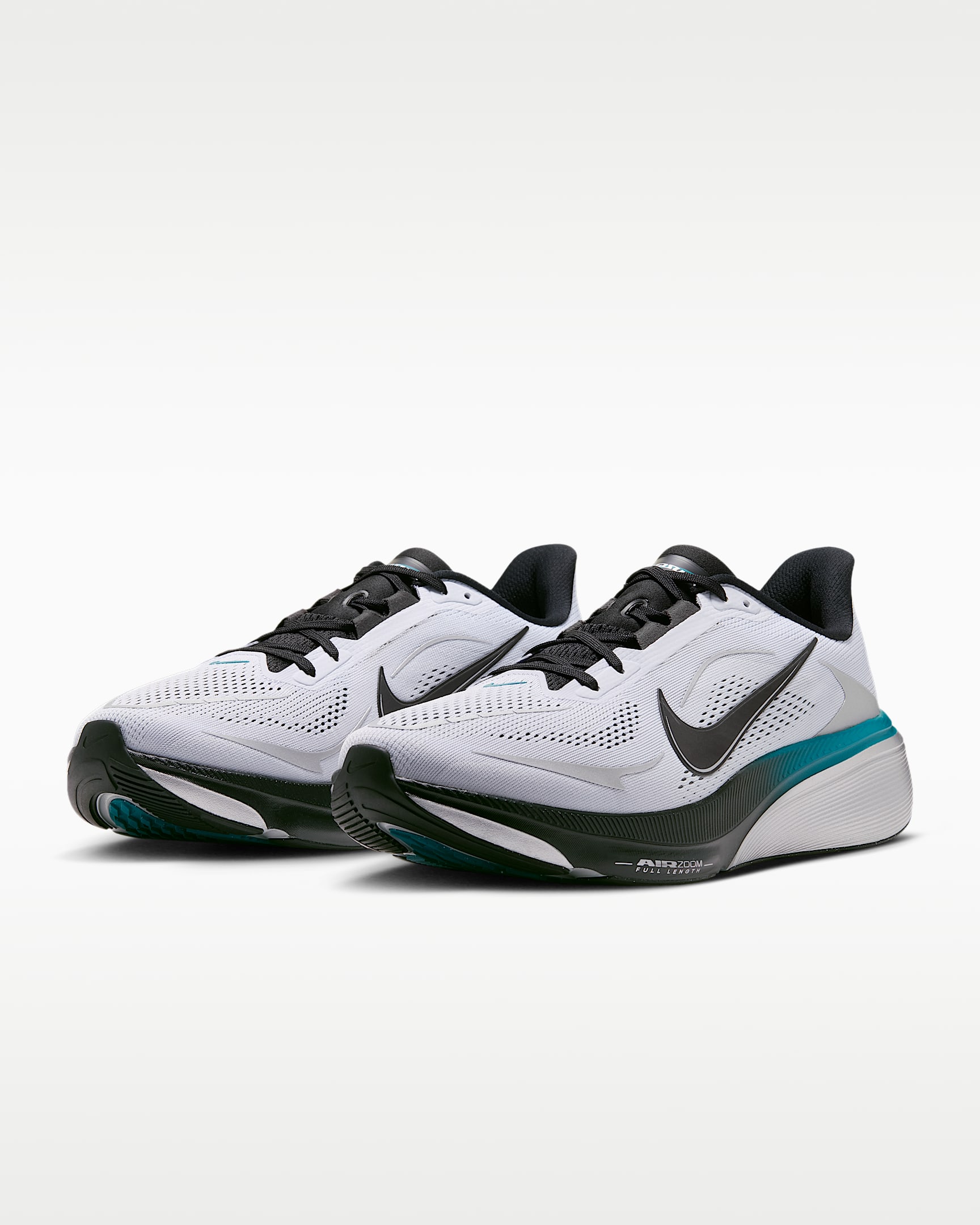 Nike Pegasus 42 Straßenlaufschuh für Herren - Football Grey/Bright Spruce/Metallic Silver/Schwarz