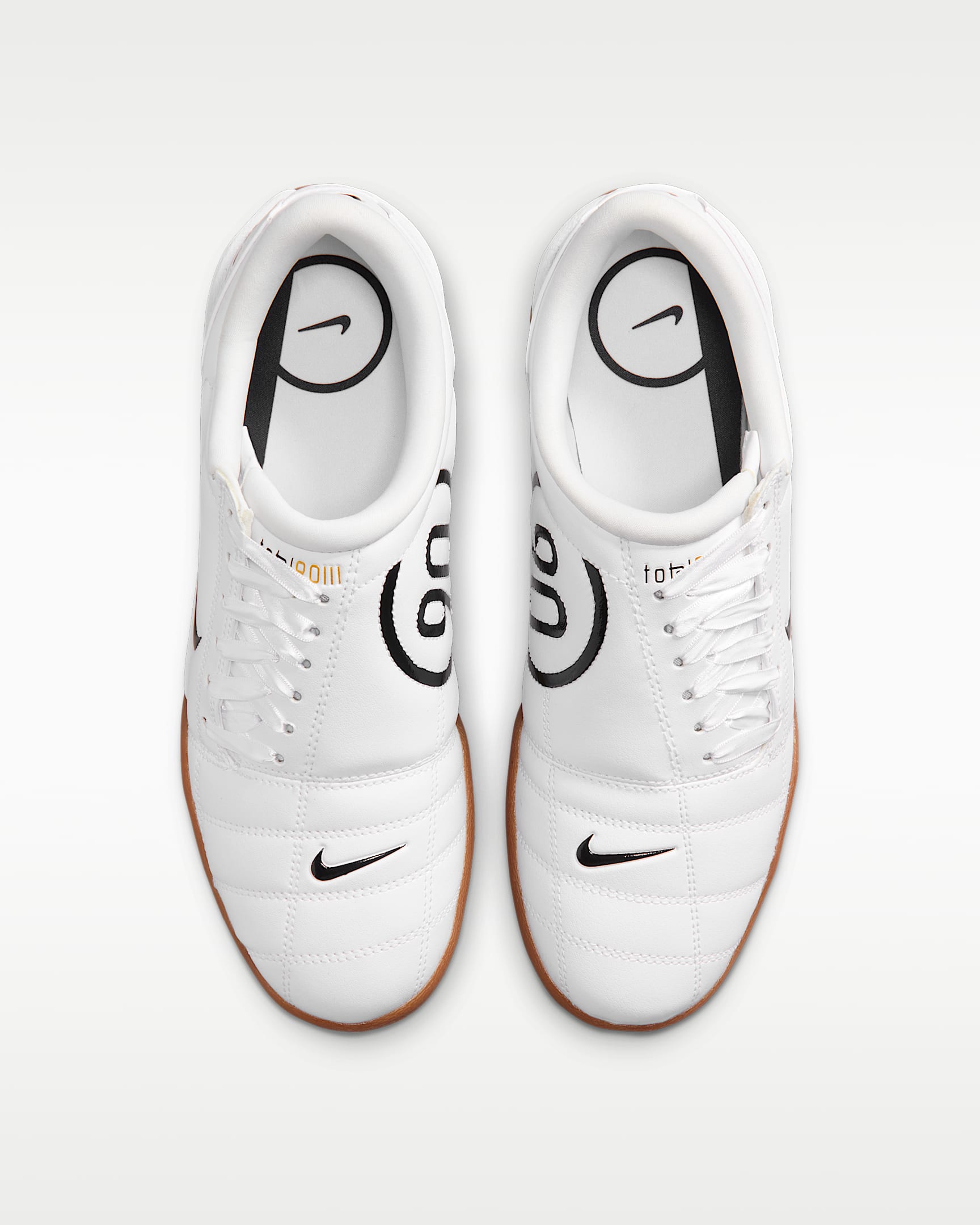 Nike Total90 Women's Shoes - White/Gum Medium Brown/Metallic Gold/Black