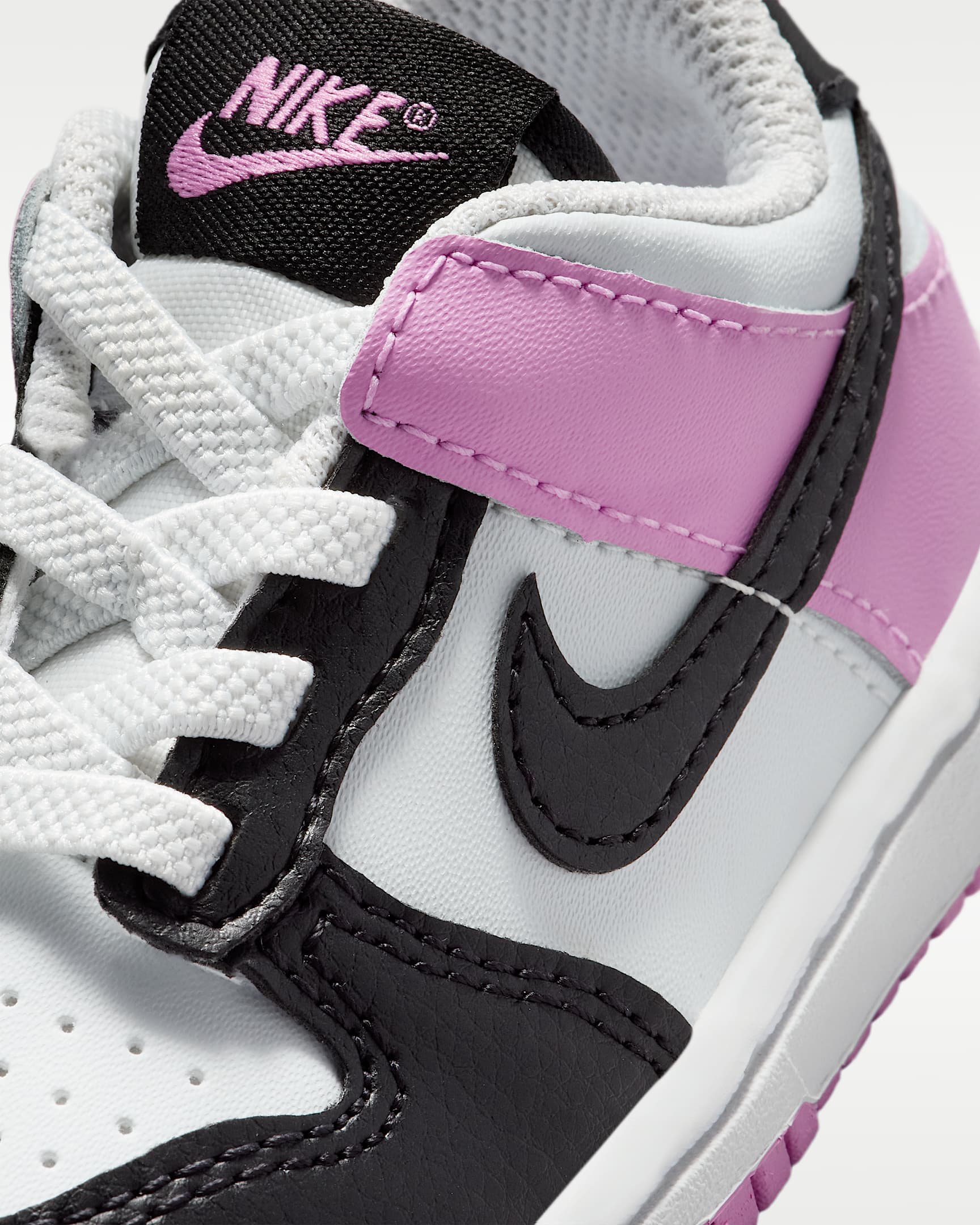 Nike Dunk Low Baby/Toddler Shoes - Off White/Light Magenta/Black
