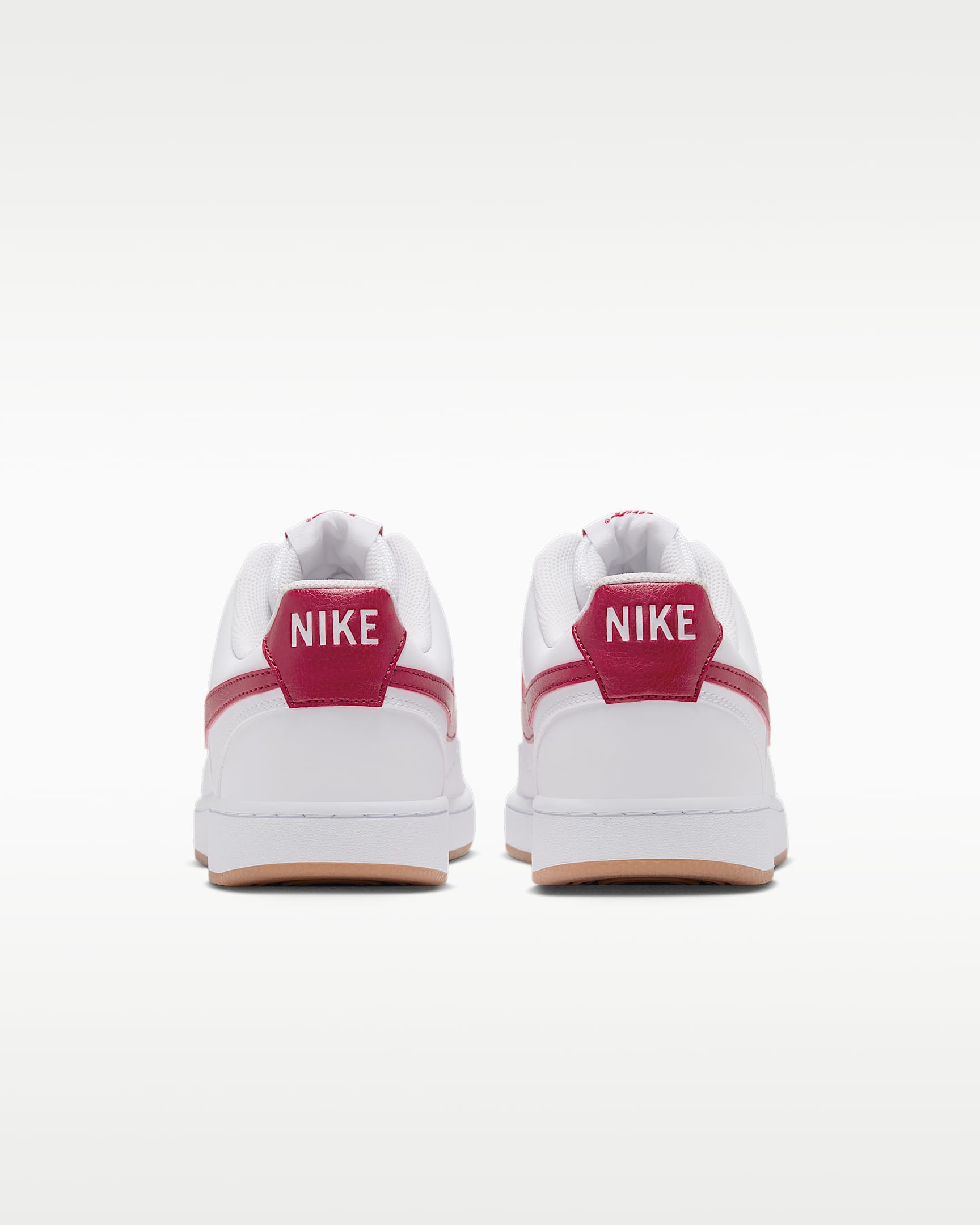 Nike Court Vision Low Men's Shoes - White/Gum Medium Brown/Gym Red