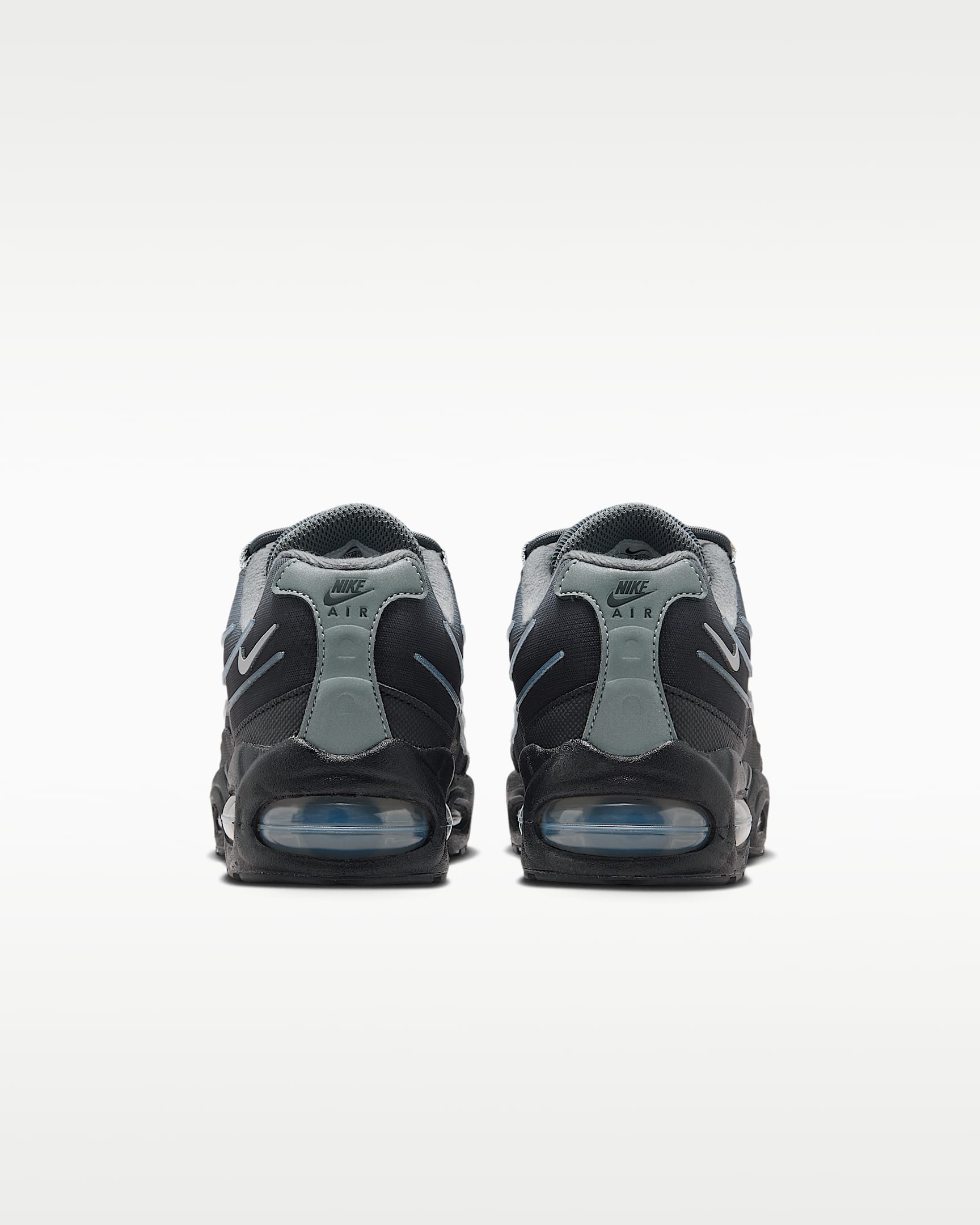 Chaussure Nike Air Max 95 « Big Bubble » Tech pour ado - Noir/Smoke Grey/Metallic Silver/Wolf Grey