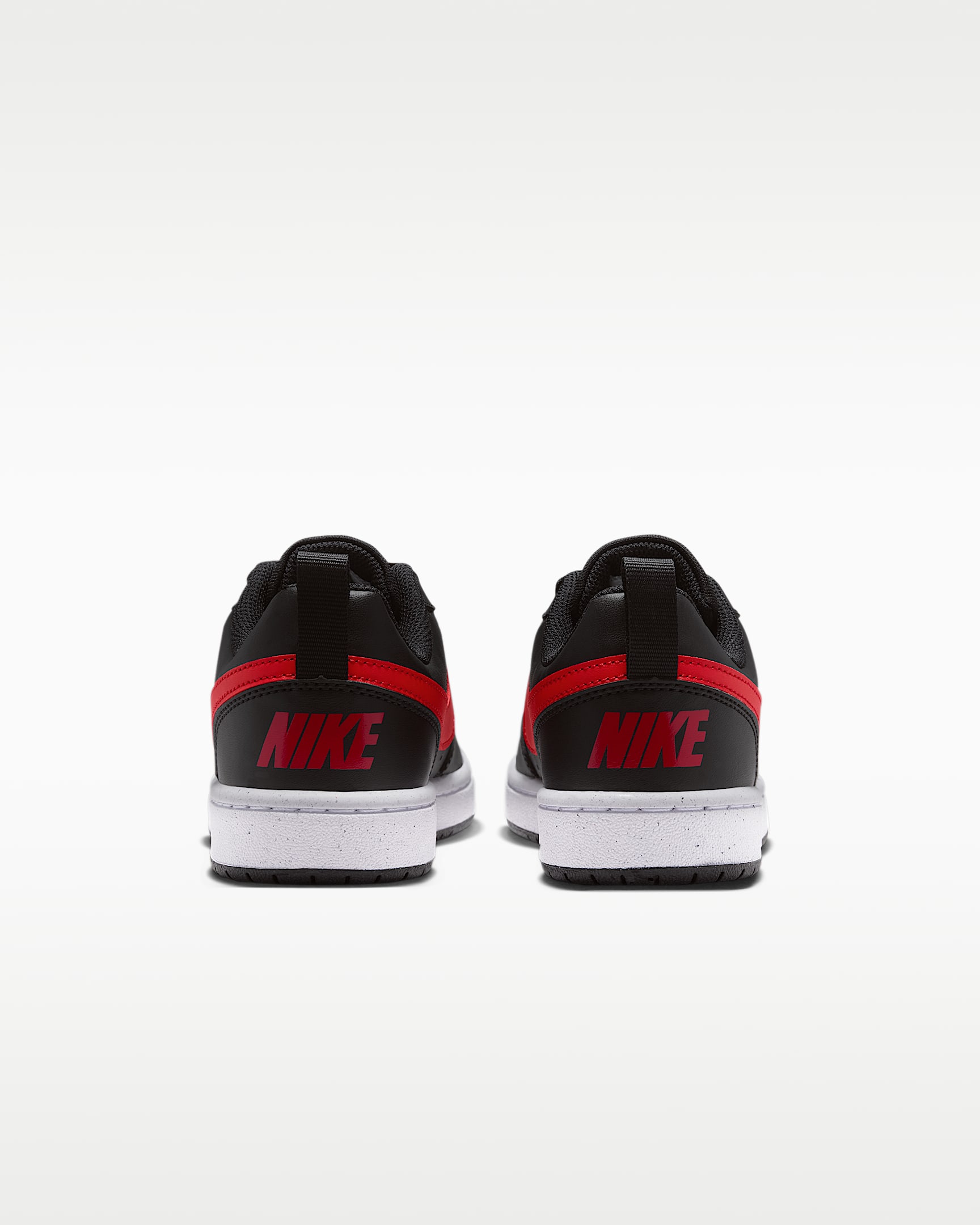 Nike Court Borough Low Recraft Older Kids' Shoes - Black/White/University Red