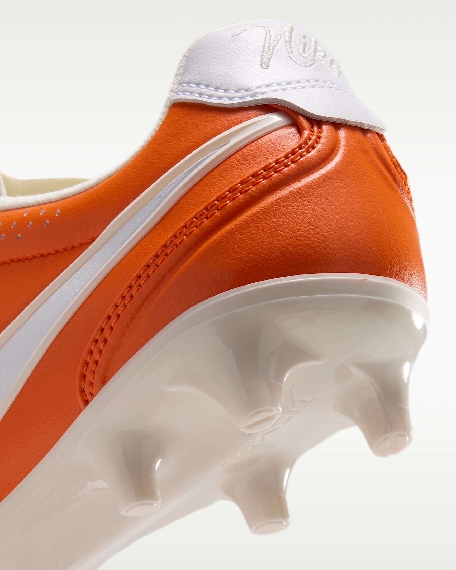 Nike Tiempo Ligera Pro Firm-Ground Low-Top Soccer Cleats - Safety Orange/White