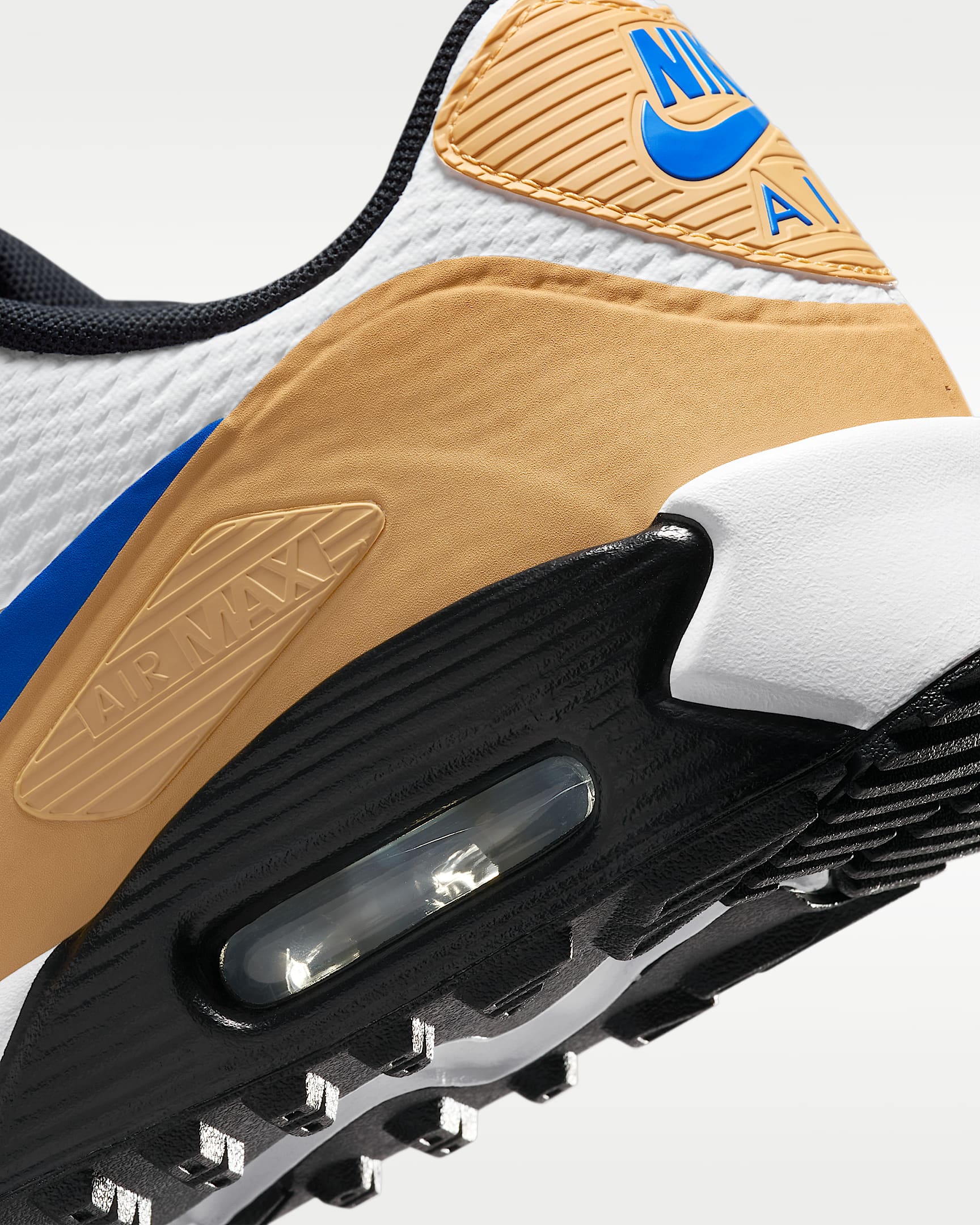 Nike Air Max 90 G Golf Ayakkabısı - Beyaz/Linen/Game Royal