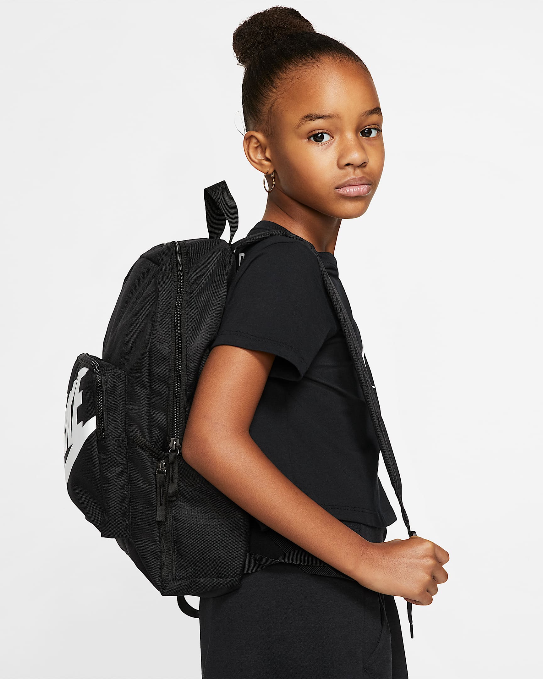 Nike Classic Kids' Backpack (16L) - Black/Black/White
