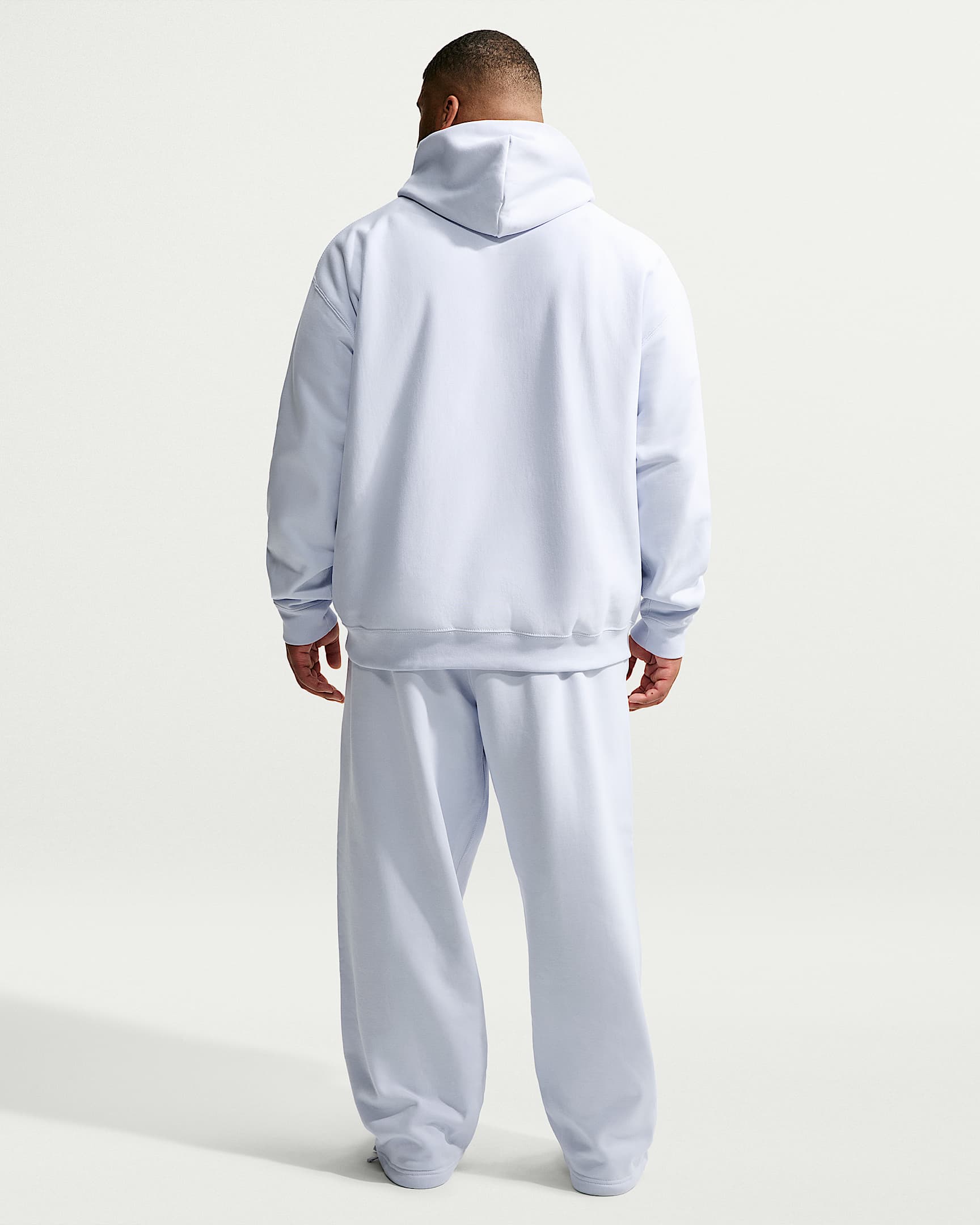 Sweat à capuche Nike Solo Swoosh pour homme - Football Grey/Blanc