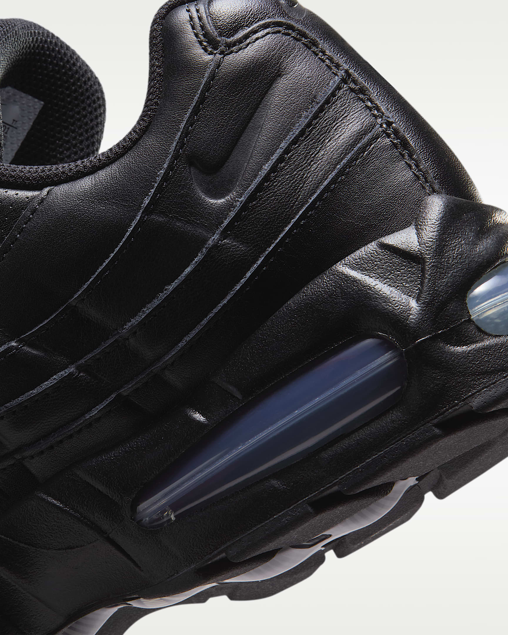 Nike Air Max 95 Big Bubble Leather Men's Shoes - Black/Black/Black