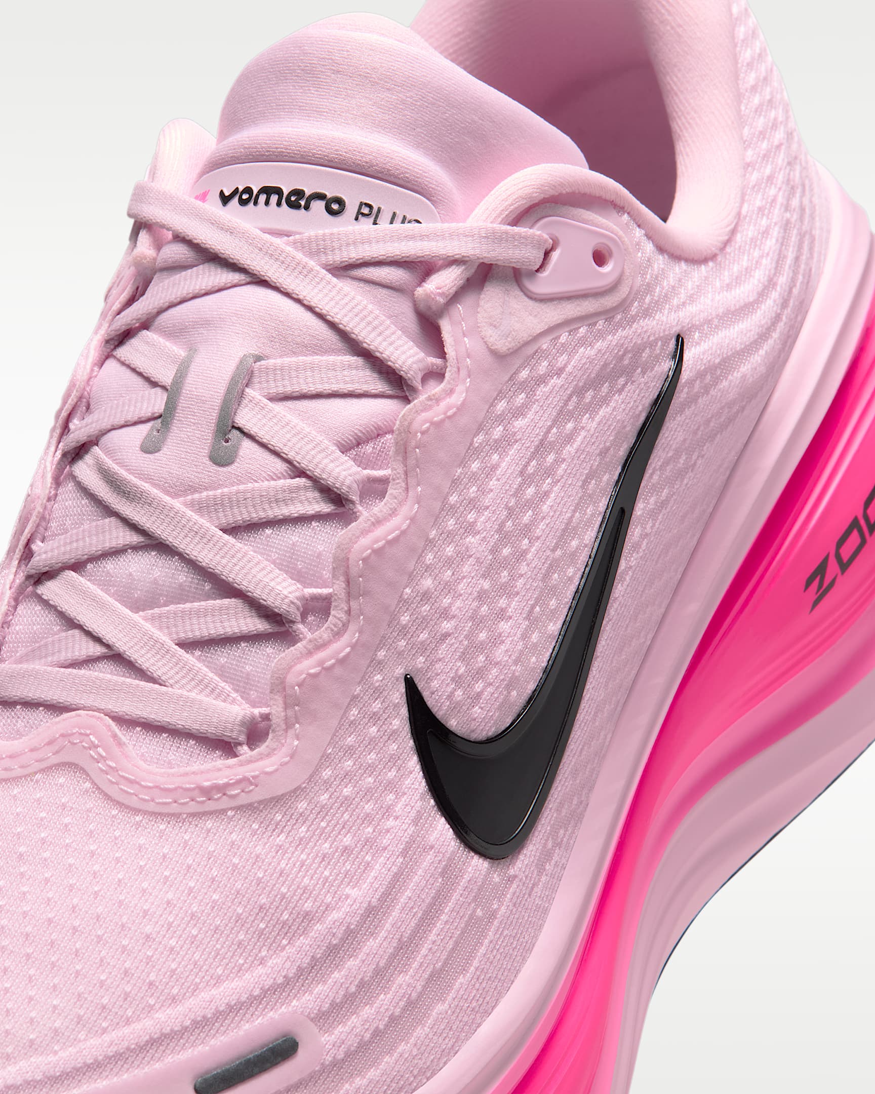 Nike Vomero Plus Men's Road Running Shoes - Pink Foam/Hyper Pink/Pink Beam/Black