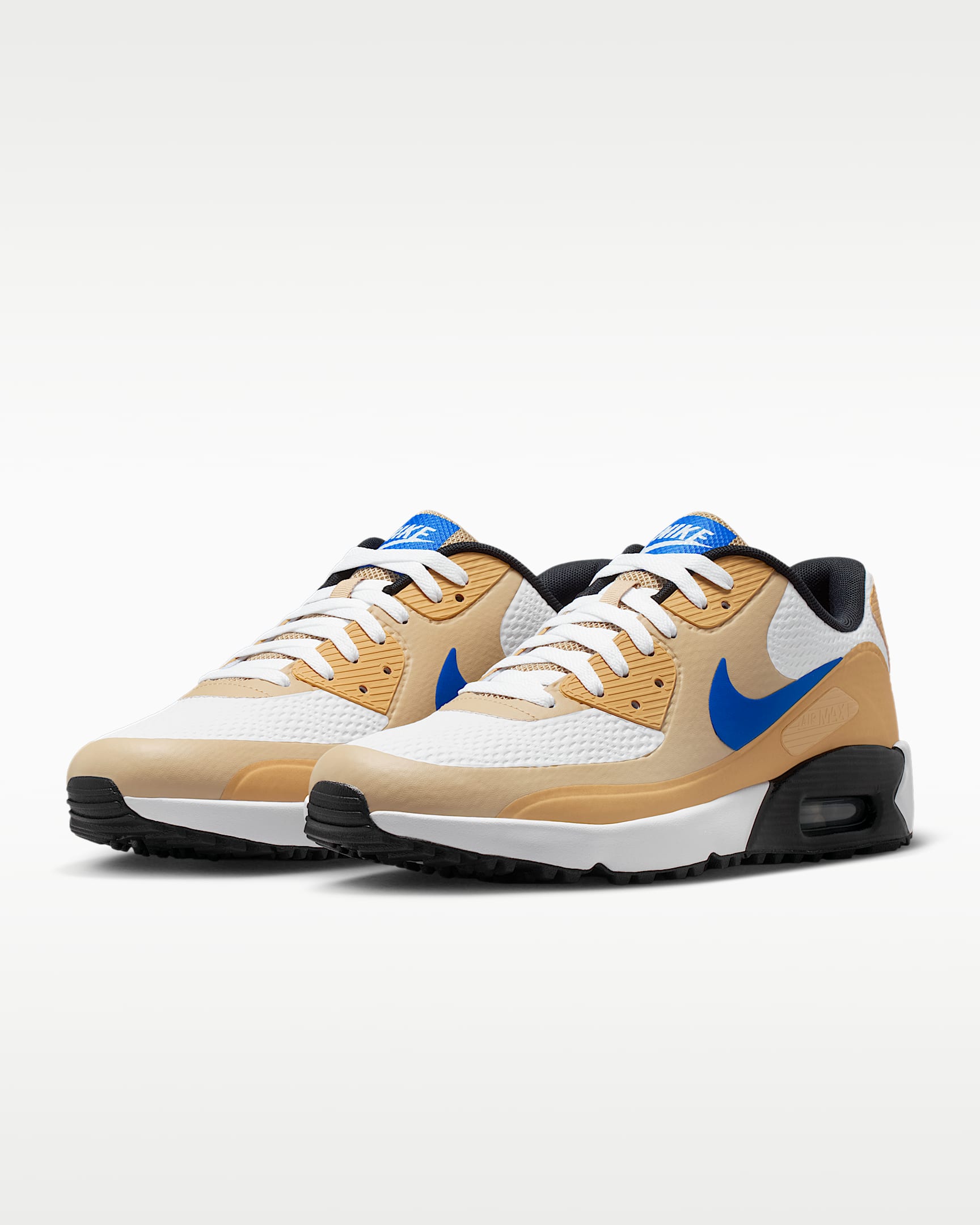 Nike Air Max 90 G Golf Ayakkabısı - Beyaz/Linen/Game Royal