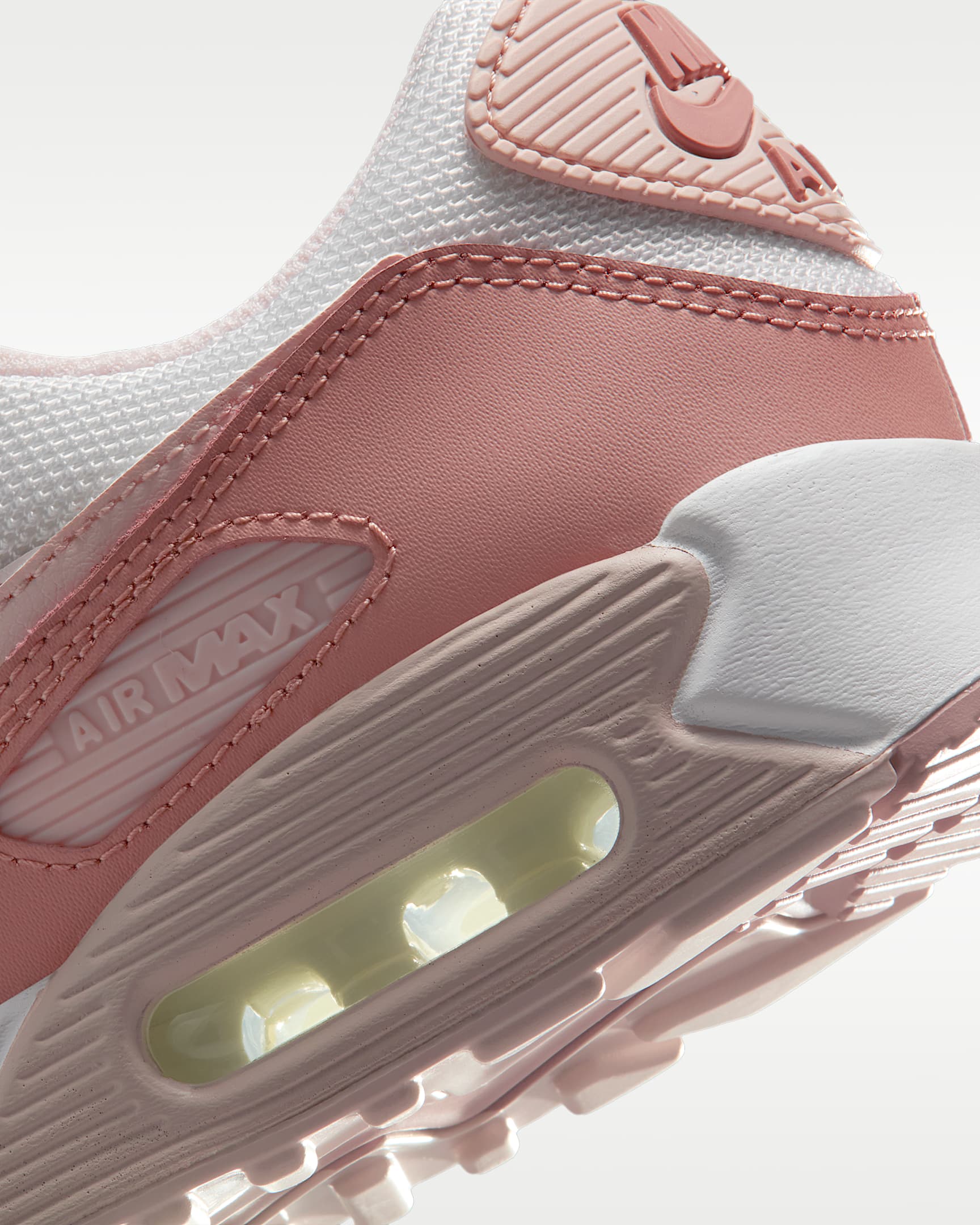 Nike Air Max 90 Women's Shoes - Particle Pink/Pearl Pink/Silt Red