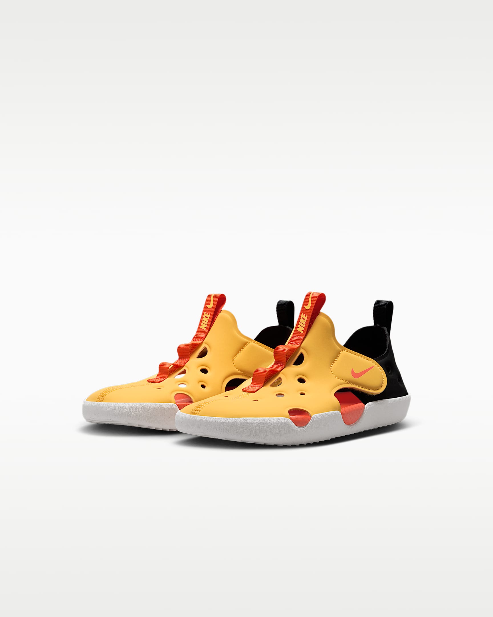 Nike Sunray Protect 4 Younger Kids' Sandals - Topaz Gold/Black/Turf Orange