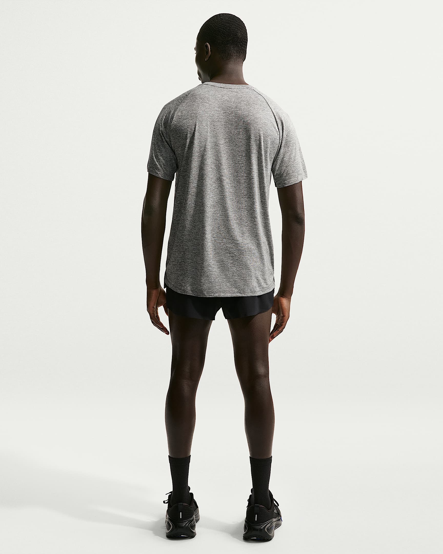 Nike Stride Men's Dri-FIT ADV Short-Sleeve Running Top - Smoke Grey/Heather