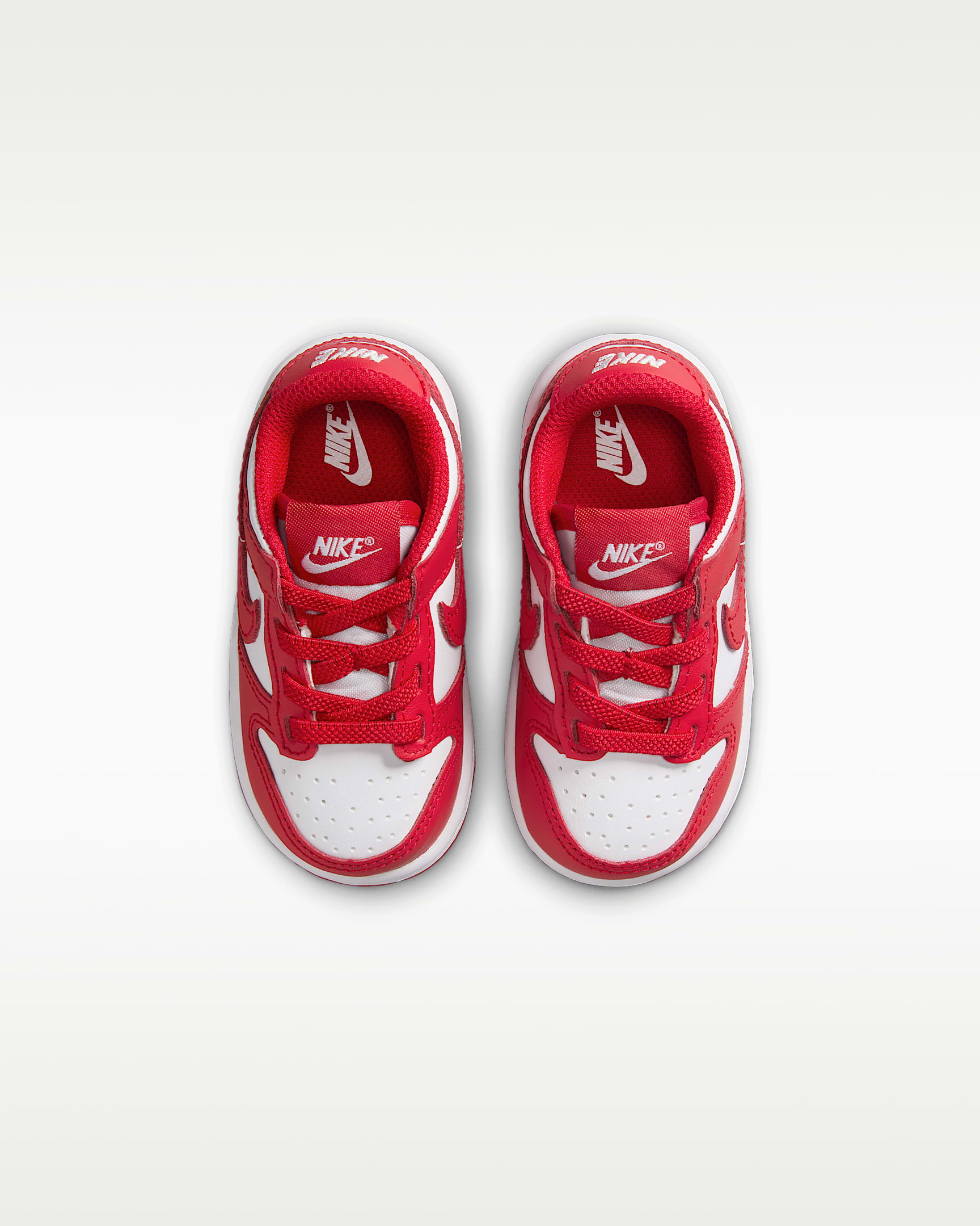 Nike Dunk Low Baby/Toddler Shoes - White/Red/University Red