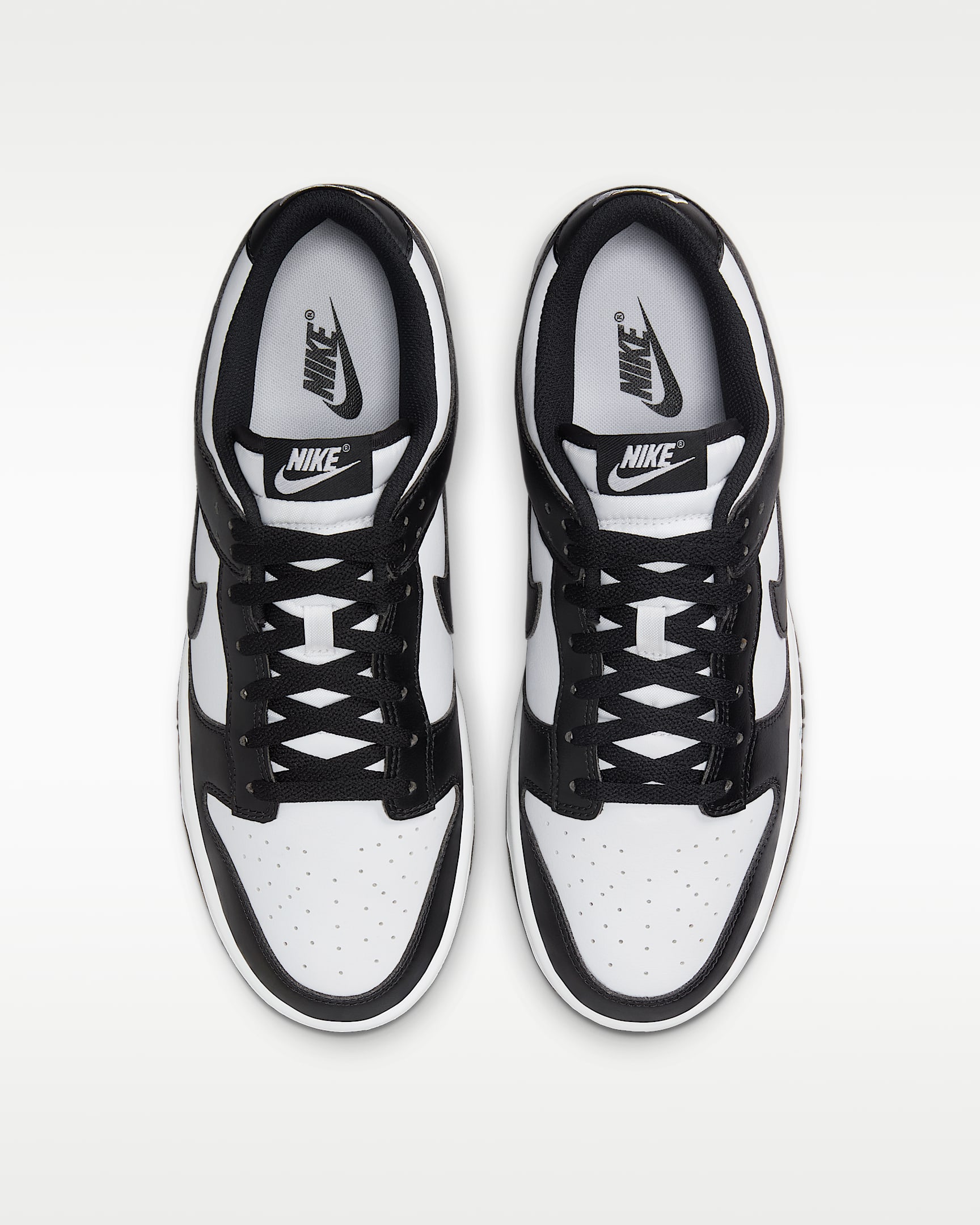 Nike Dunk Low Retro Men's Shoes - White/White/Black
